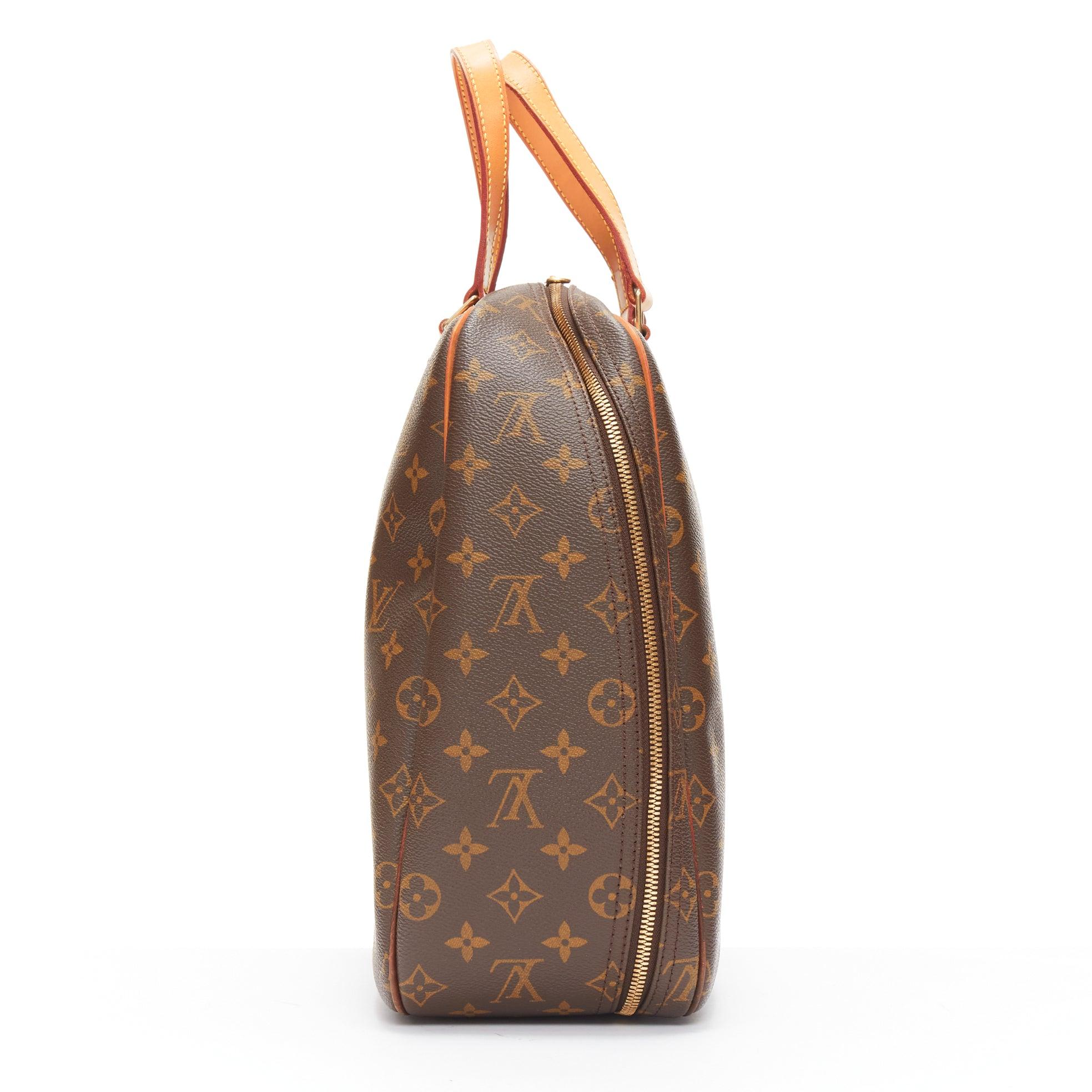 LOUIS VUITTON Vintage Excursion brown LV monogram long tote bag In Good Condition In Hong Kong, NT