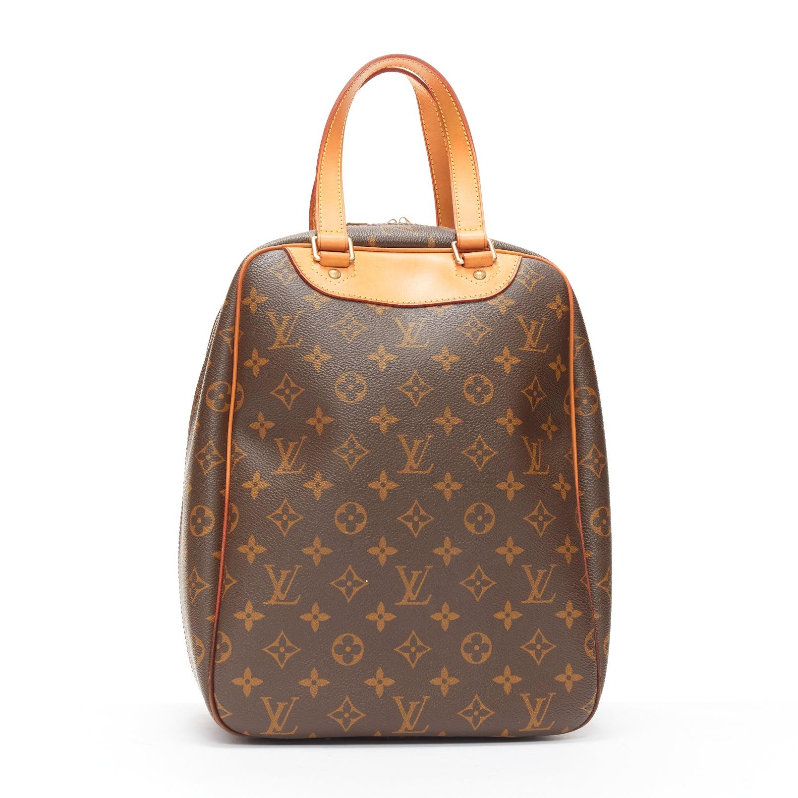 Women's LOUIS VUITTON Vintage Excursion brown LV monogram long tote bag