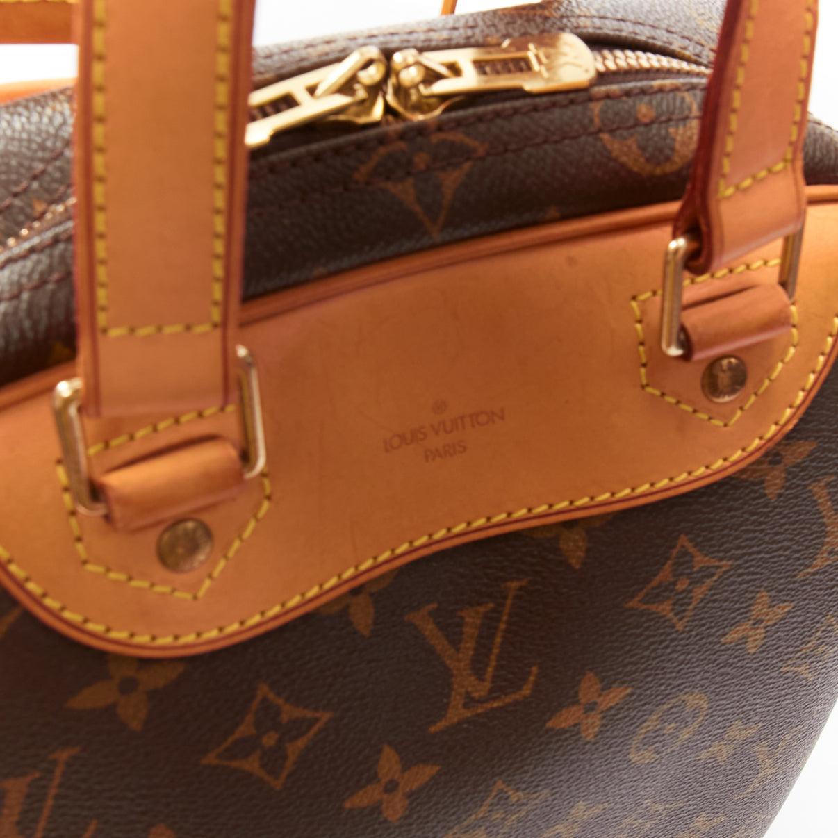 LOUIS VUITTON Vintage Excursion brown LV monogram long tote bag 2