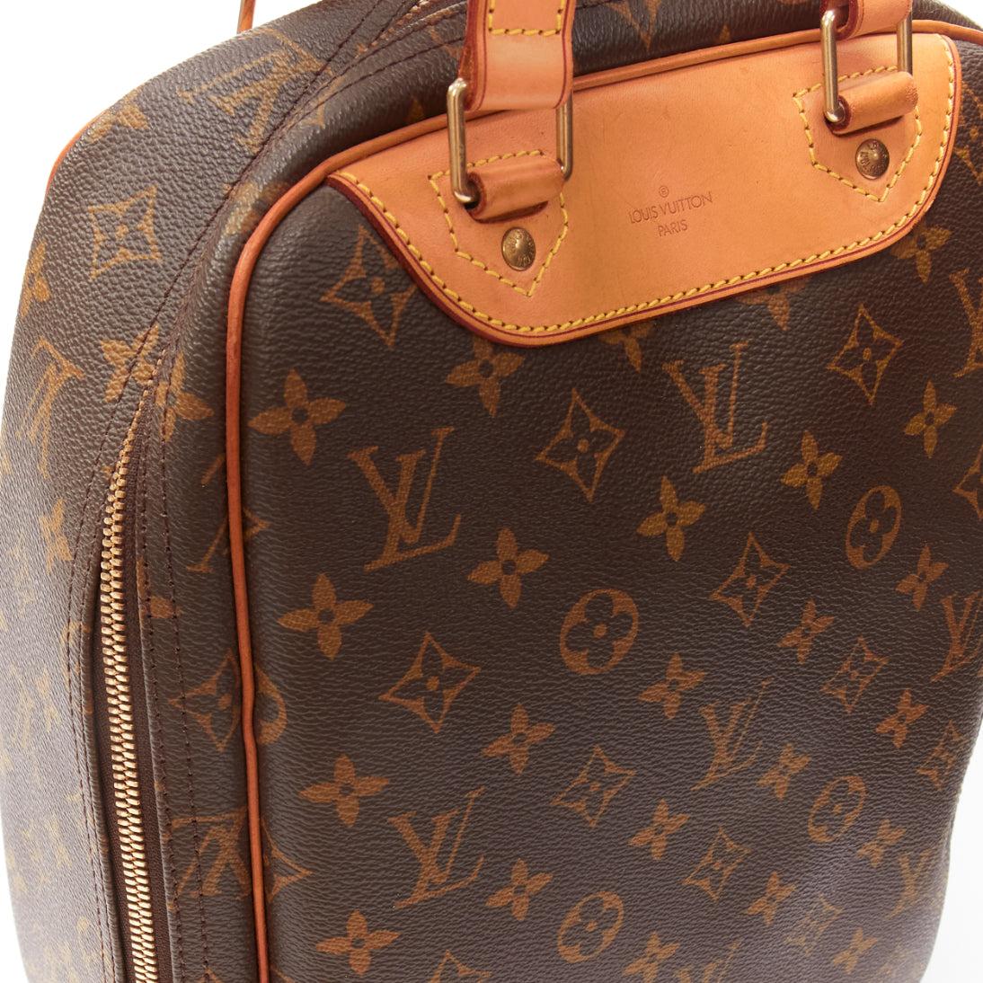LOUIS VUITTON Vintage Excursion brown LV monogram long tote bag 4