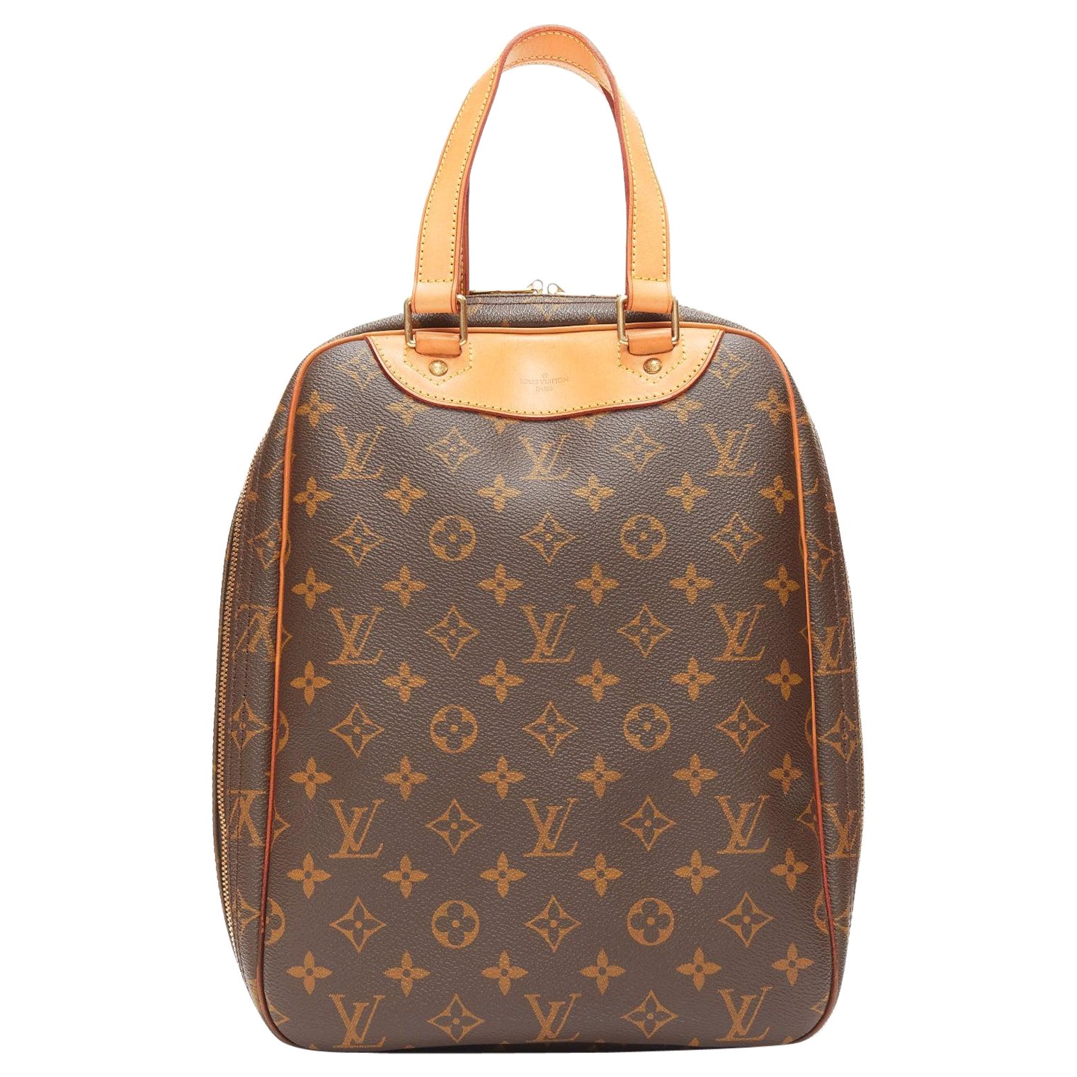 LOUIS VUITTON Vintage Excursion brown LV monogram long tote bag