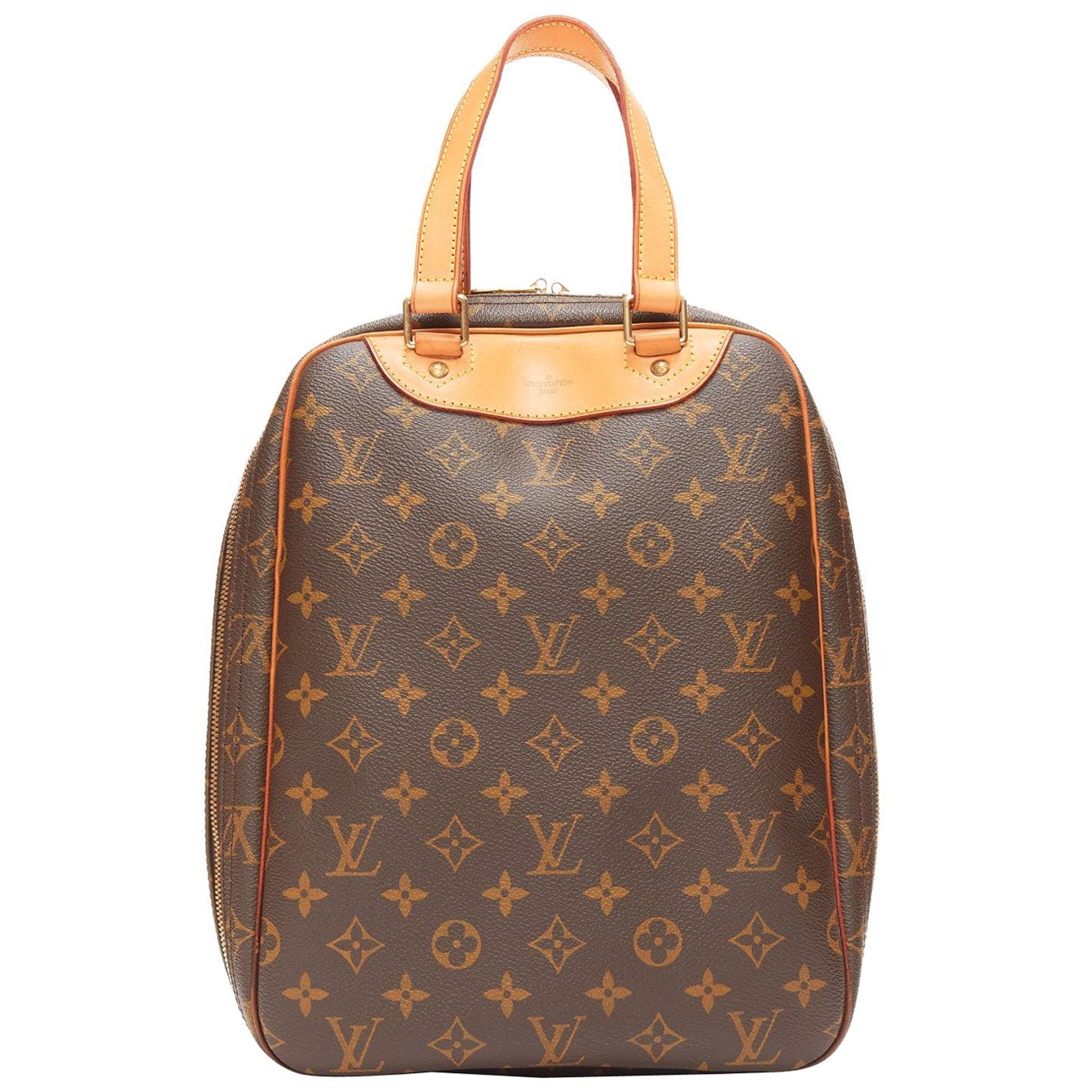 LOUIS VUITTON Vintage Excursion brown LV monogram long tote bag