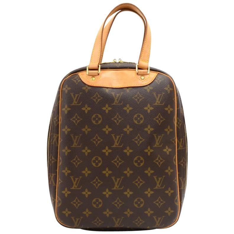 Louis Vuitton Vintage Excursion Monogram Canvas Travel Hand Bag For Sale