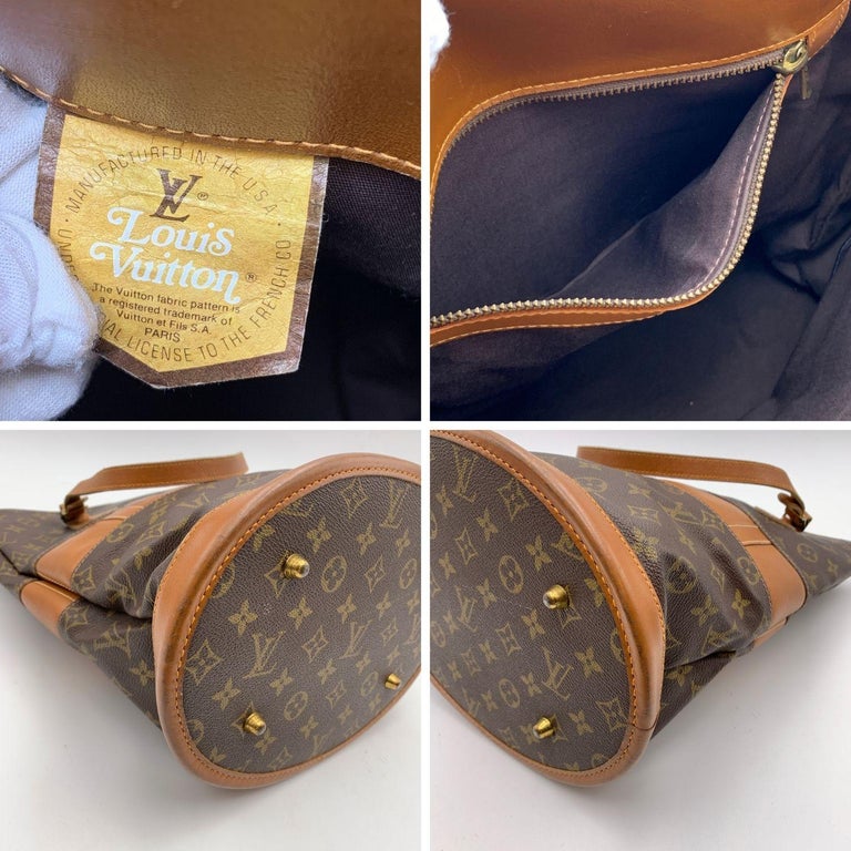 Louis Vuitton, Bags, Louis Vuitton Vintage Made In Usa French Co Monogram Large  Bucket Bag