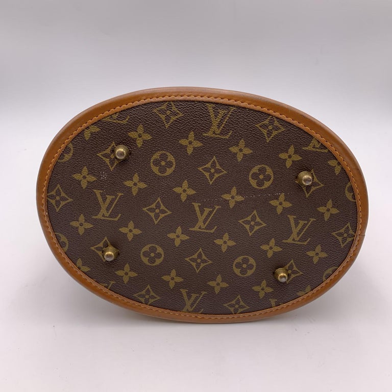 Vintage Genuine Louis Vuitton Brown Monogram Bucket Bag Purse Made In USA