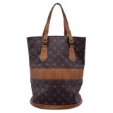 Louis Vuitton Vintage French Co. Made in USA Monogram Large Bucket Bag  Brown Cloth ref.680809 - Joli Closet