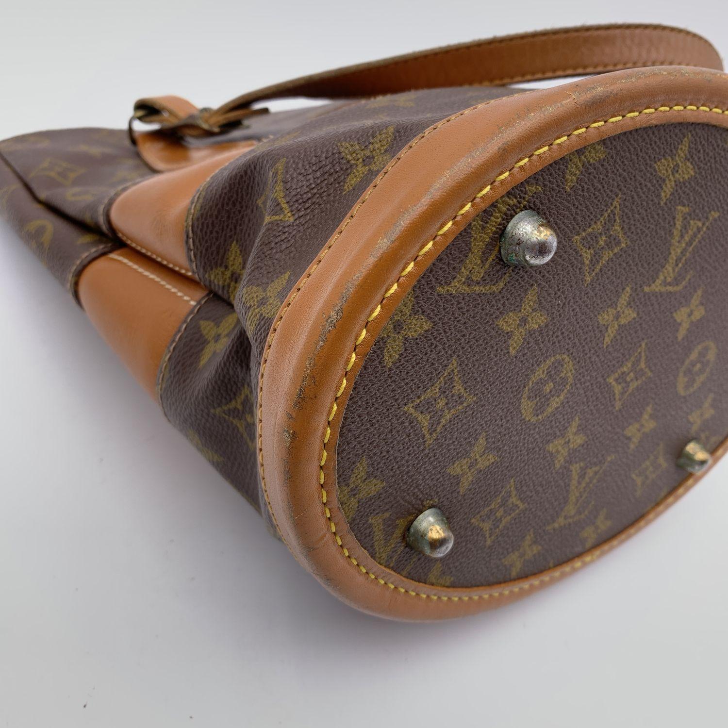 Louis Vuitton Vintage French Co. Made in USA Monogram Small Bucket Bag 4
