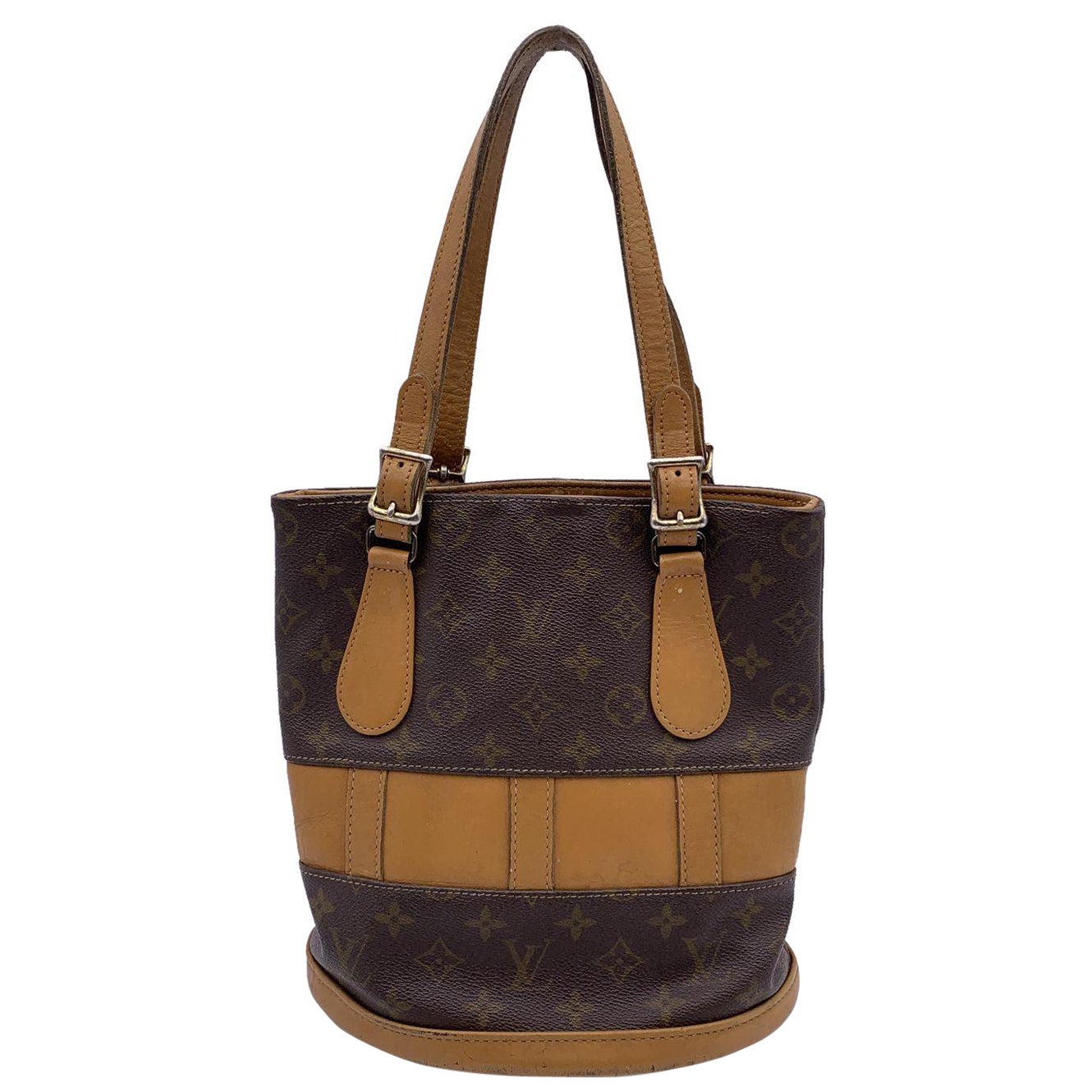 Louis Vuitton Vintage French Co. Made in USA Monogram Small Bucket Bag
