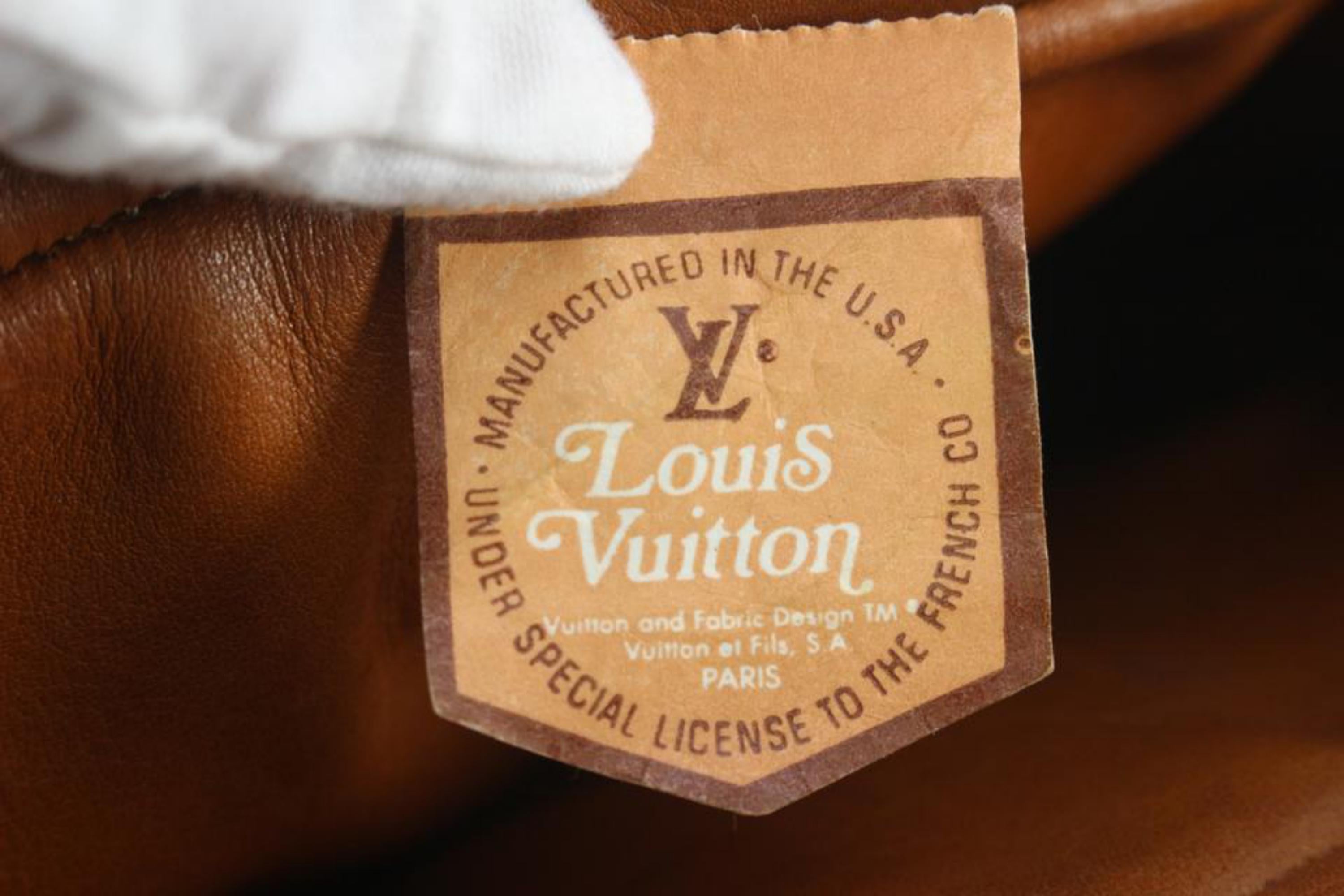 Brown Louis Vuitton Vintage French Co Monogram Bandouliere Crossbody Bag 1222lv26 For Sale