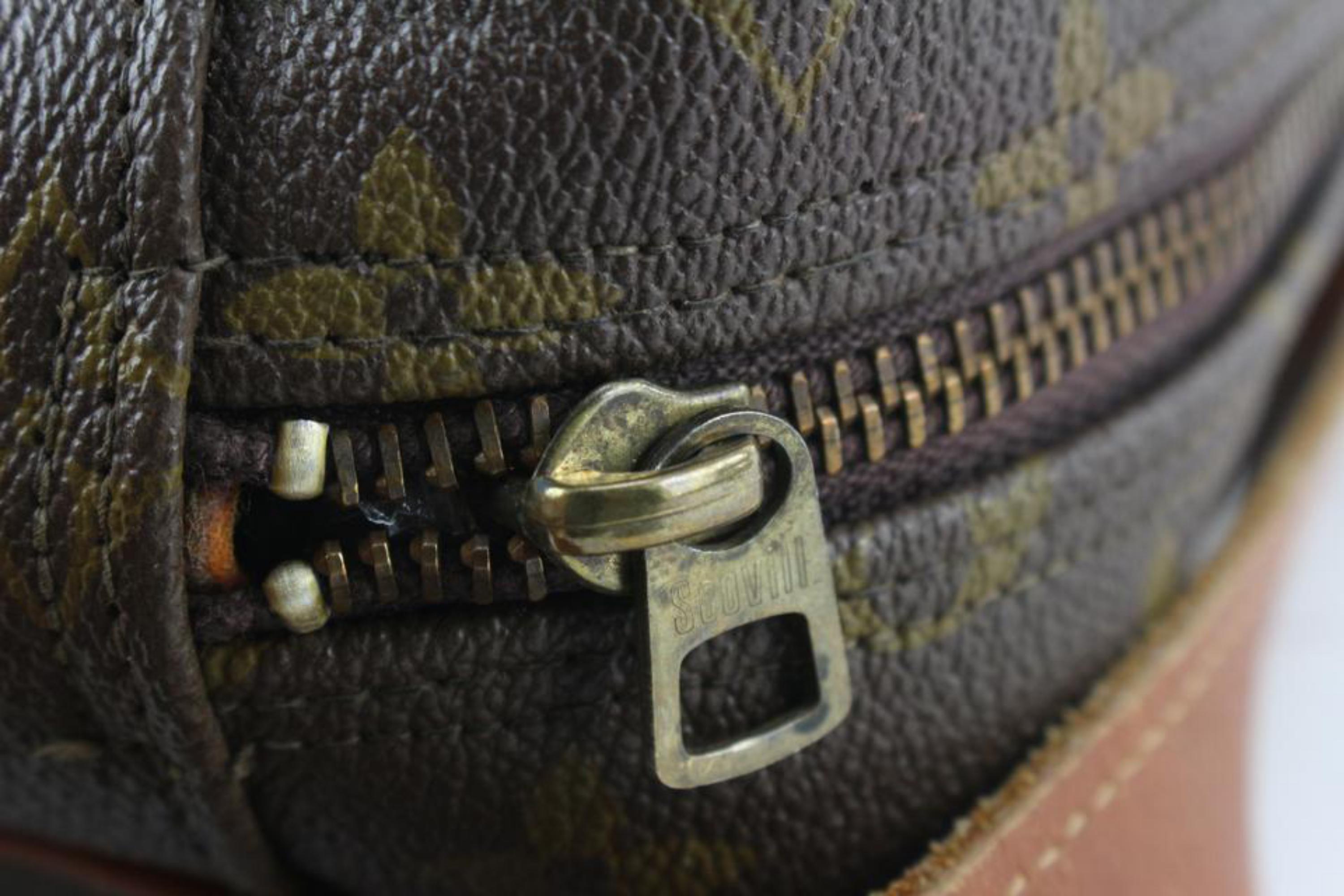 Louis Vuitton Vintage French Co Monogram Bandouliere Crossbody Bag 1222lv26 In Good Condition For Sale In Dix hills, NY