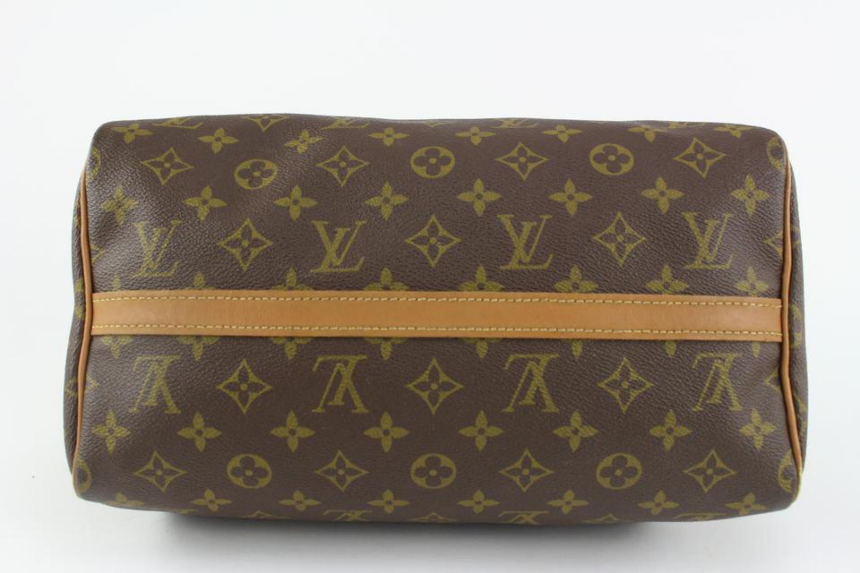 Louis Vuitton Vintage French Co USA Monogram Speedy 30 Boston Bag 1123LV24 2