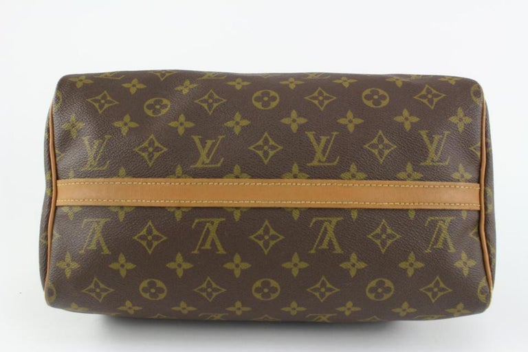 Louis Vuitton Vintage French Co USA Monogram Speedy 30 Boston Bag