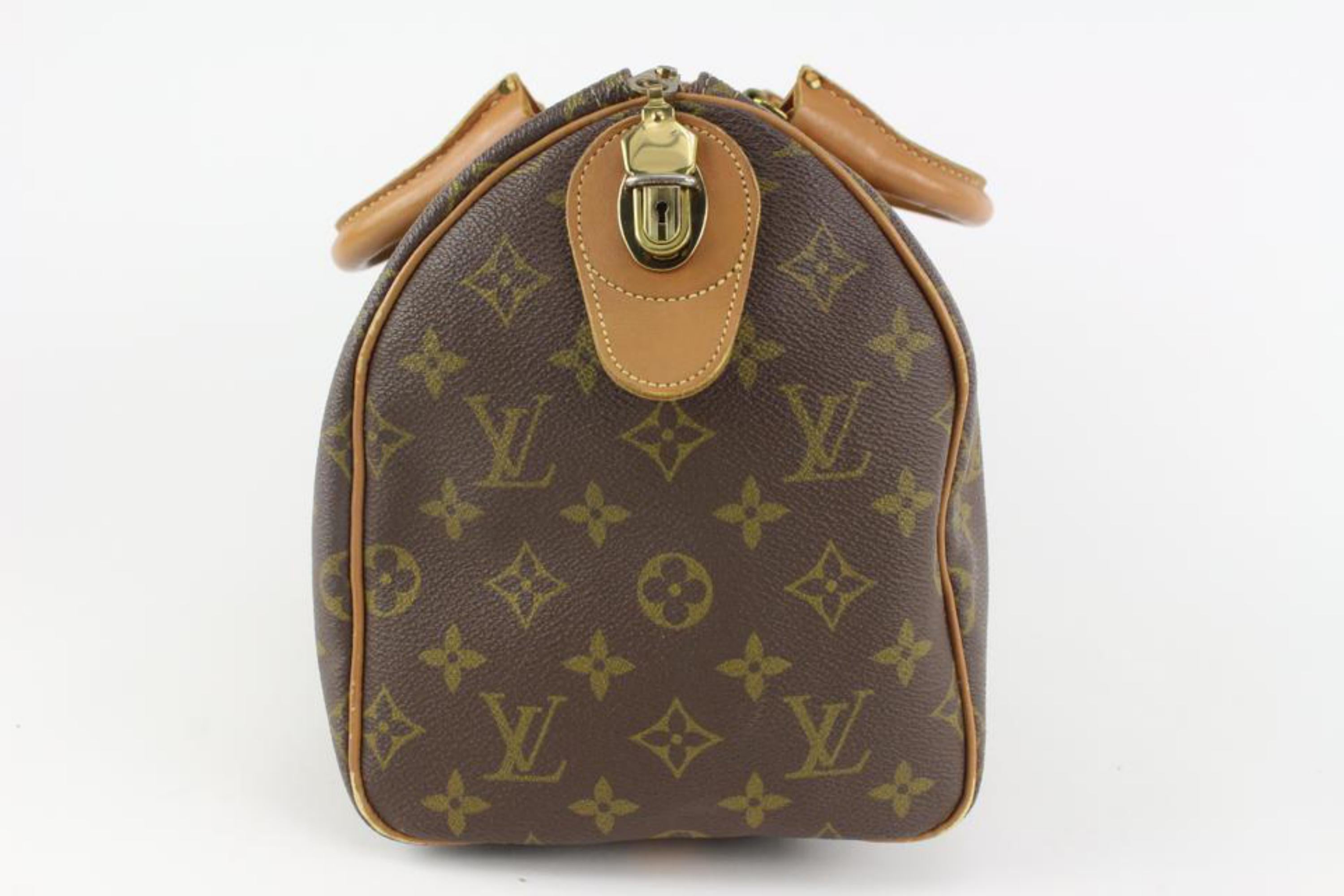 Louis Vuitton Vintage French Co USA Monogram Speedy 30 Boston Bag 1123LV24 3
