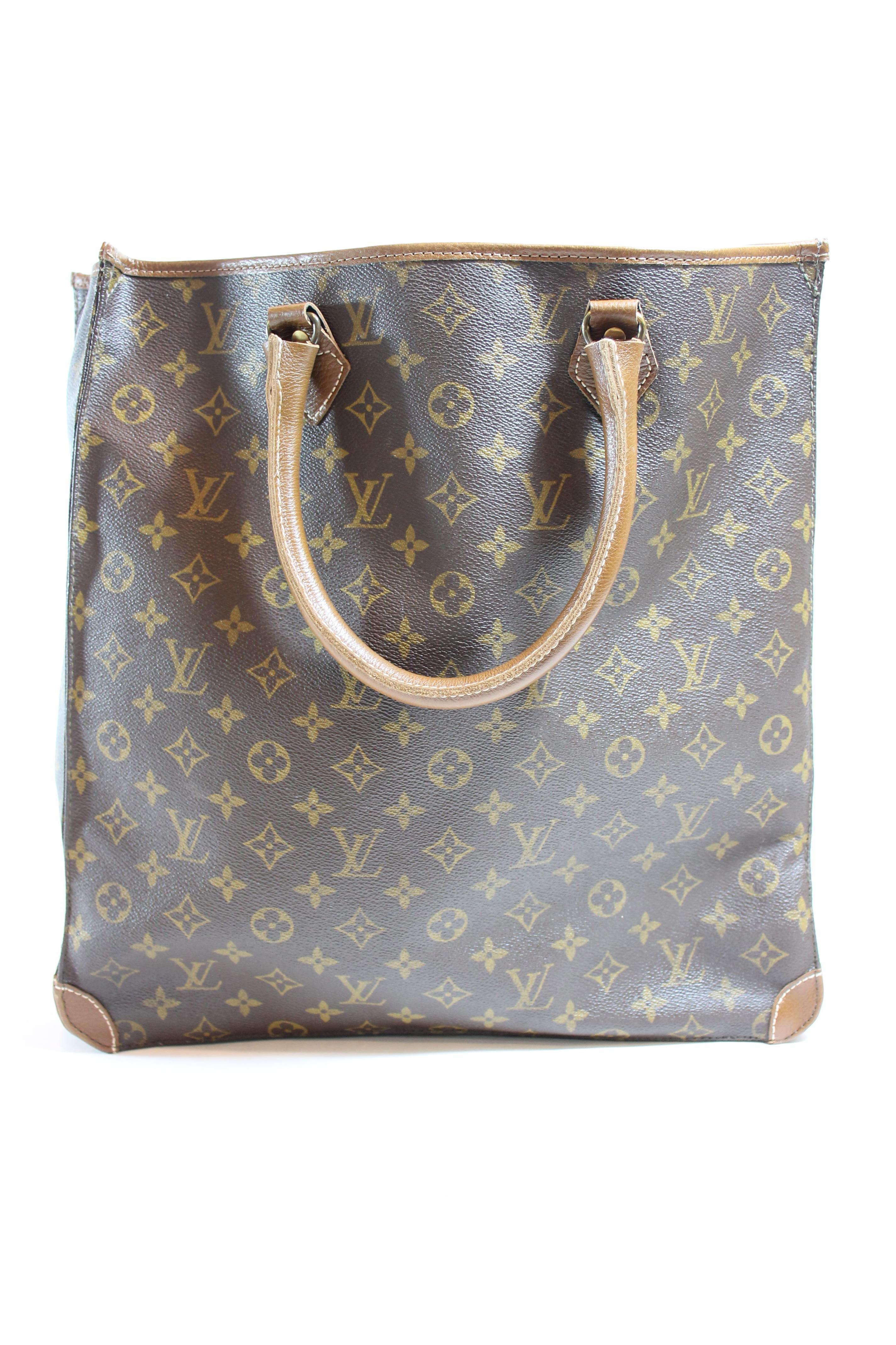 Gray Louis Vuitton Vintage French Company Handle Bag For Sale