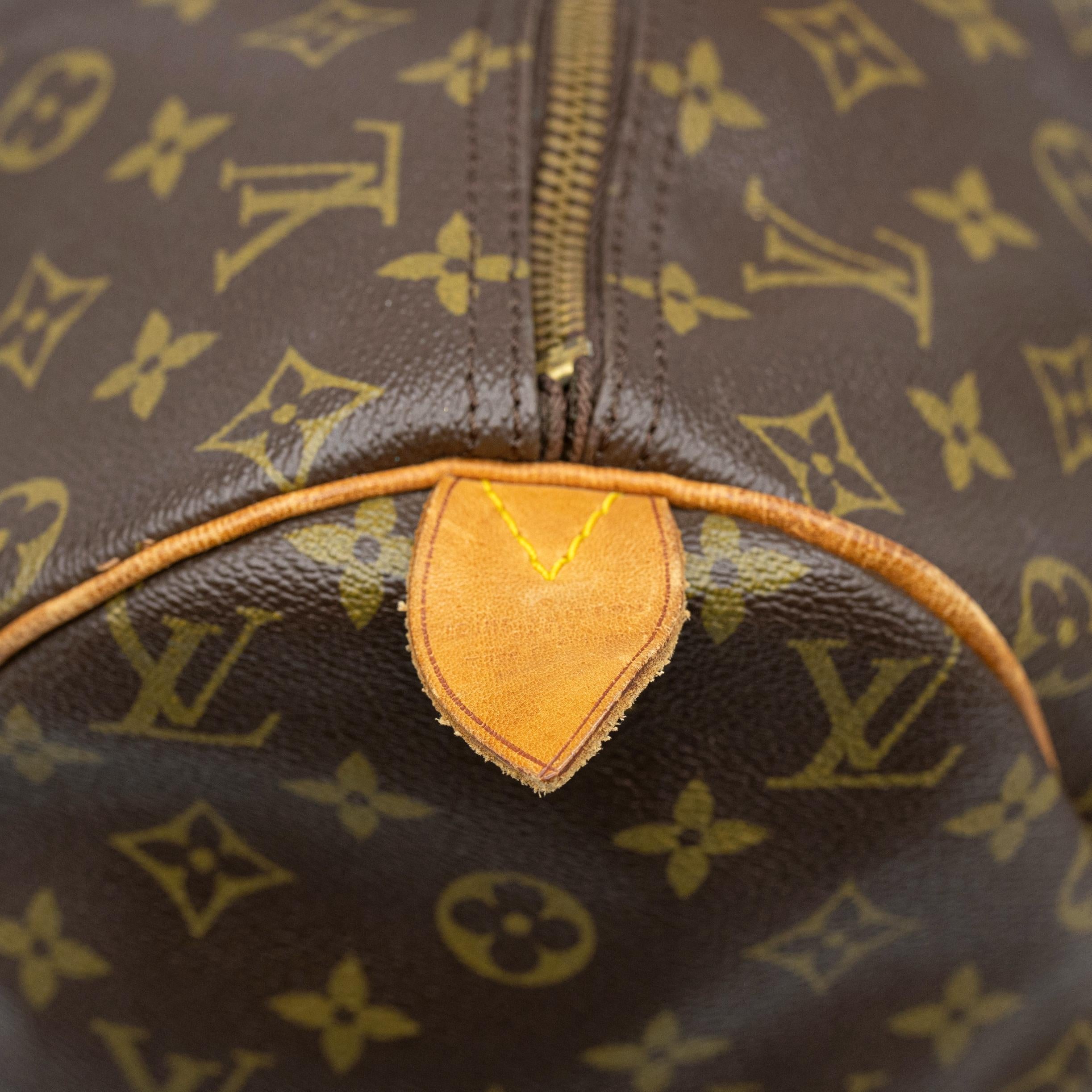 Brown Louis Vuitton Vintage French Luggage Company “Speedy 40