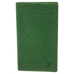 Louis Vuitton Vintage Green Epi Leather Long Bifold Wallet