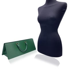 Louis Vuitton Vintage Green Epi Leather Sac Triangle Tricot Bag