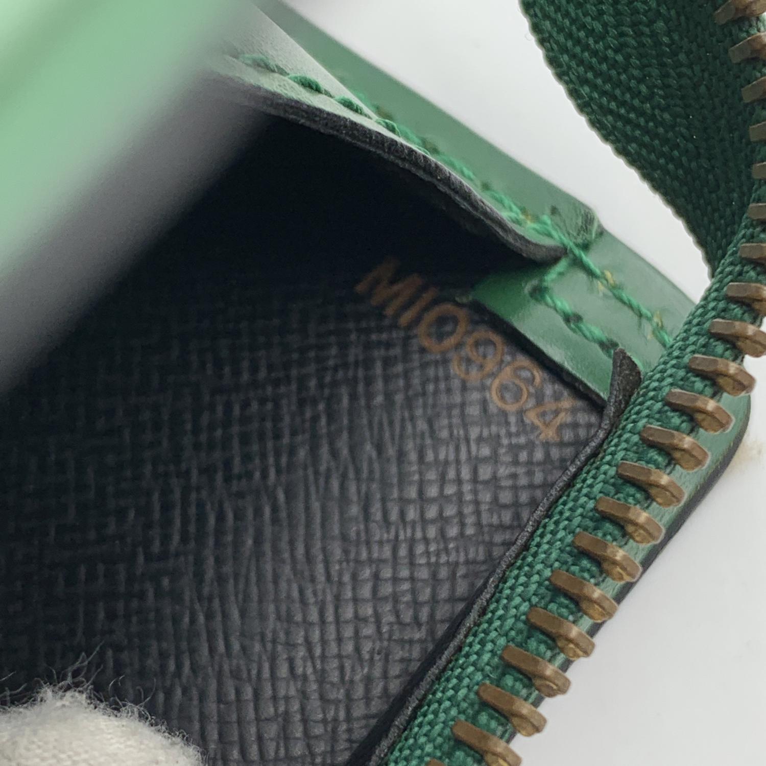 Louis Vuitton Vintage Green Epi Leather Sac Triangle Tricot Bag 1