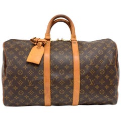 Louis Vuitton Vintage Keepall 45 Monogram Canvas Duffel Travel Bag
