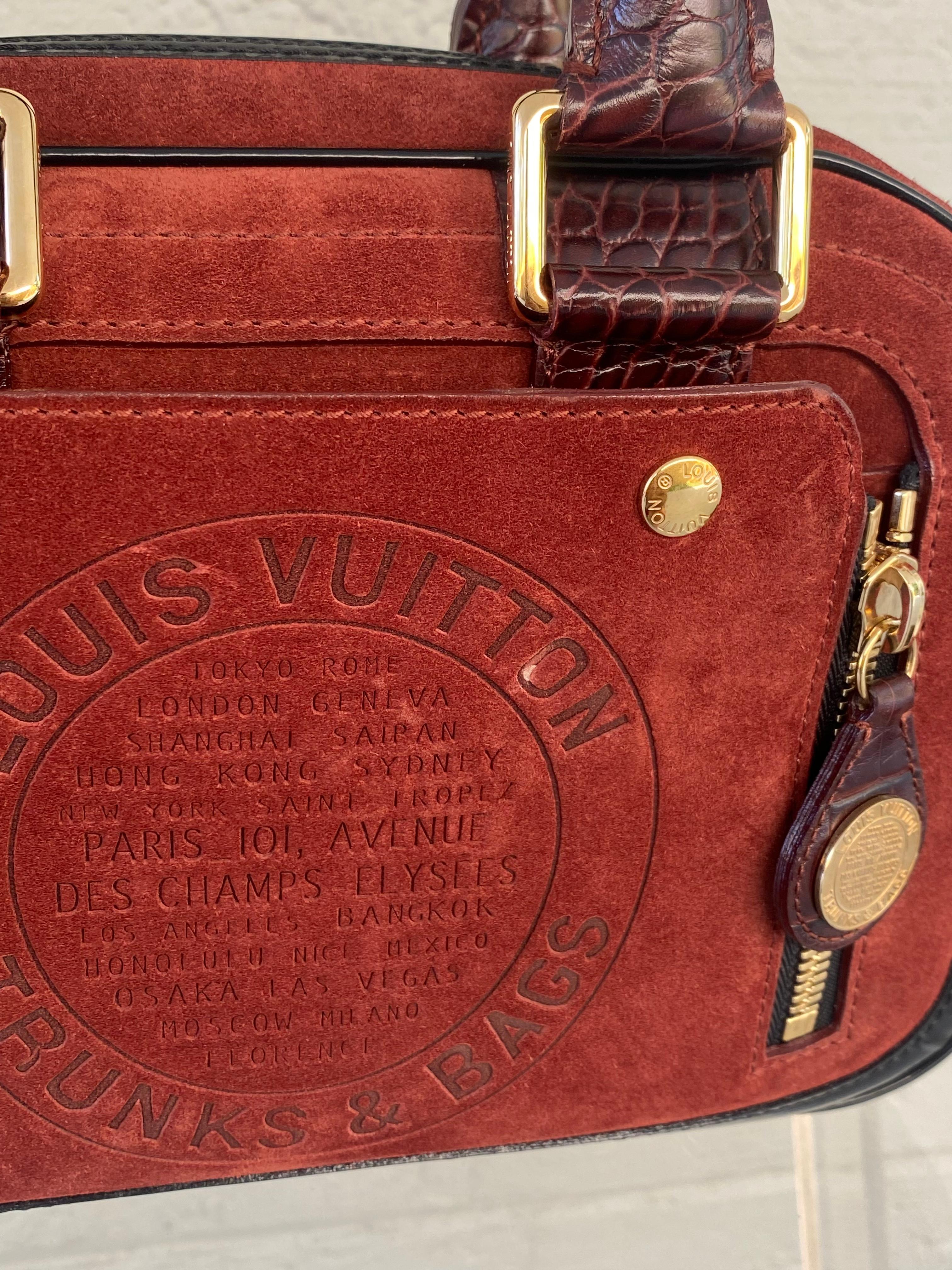 Louis Vuitton Vintage Limited Edition Havane Bowling Trunk Bag 5