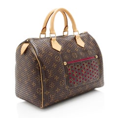 Louis Vuitton Vintage Limited Edition Monogram Perforated Speedy 30 Satchel
