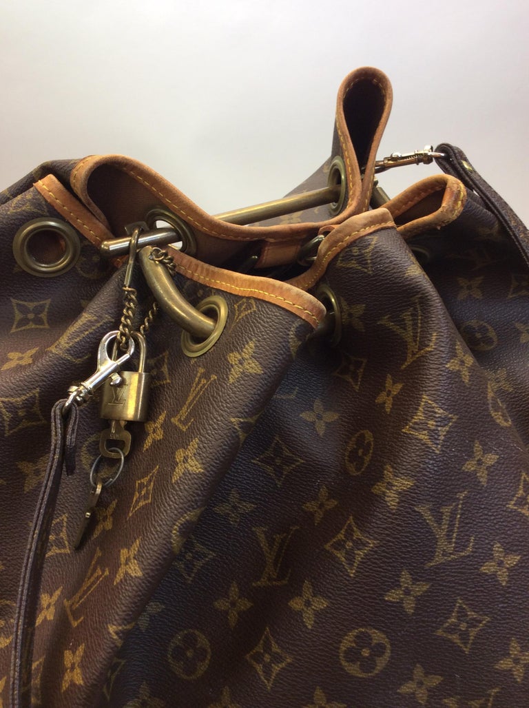 Louis Vuitton Vintage Luggage with Brass Handle For Sale at 1stdibs