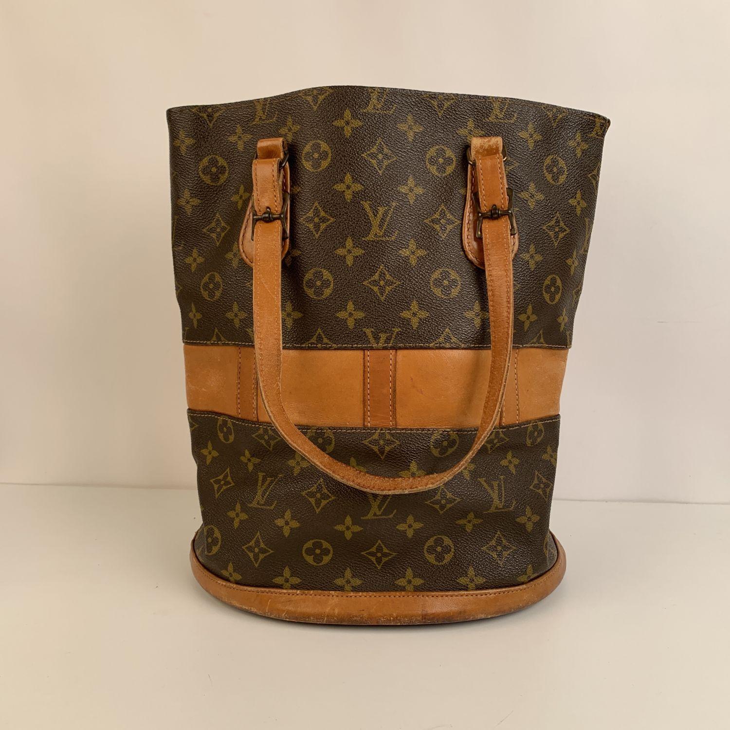 Louis Vuitton Vintage Made in USA French Co. Monogram Large Bucket Bag 4