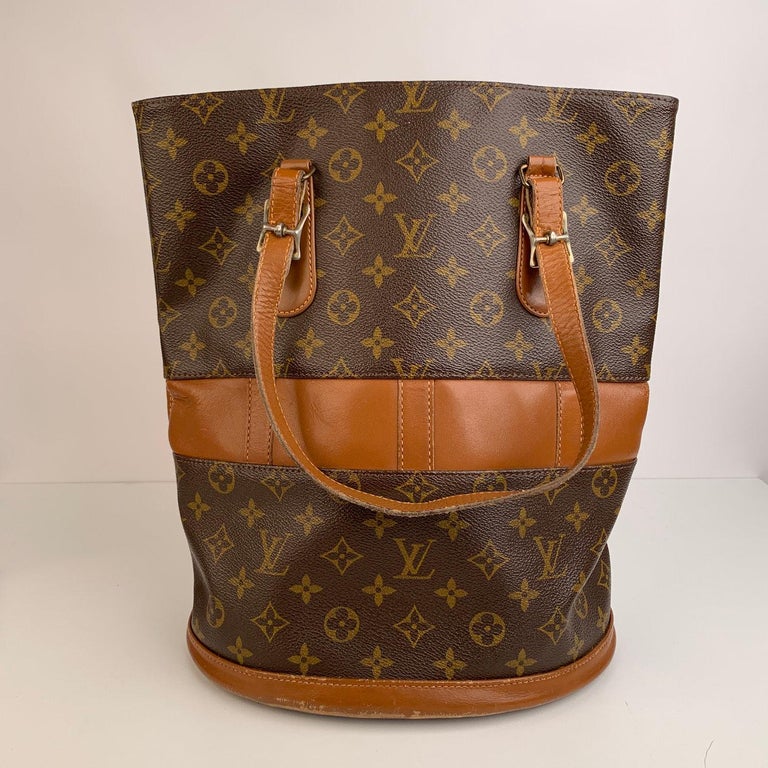 Louis Vuitton Vintage Made in USA French Co. Monogram Large Bucket
