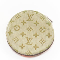 LOUIS VUITTON Vintage Mini Comte du Fees monogram orange butterfly coin bag