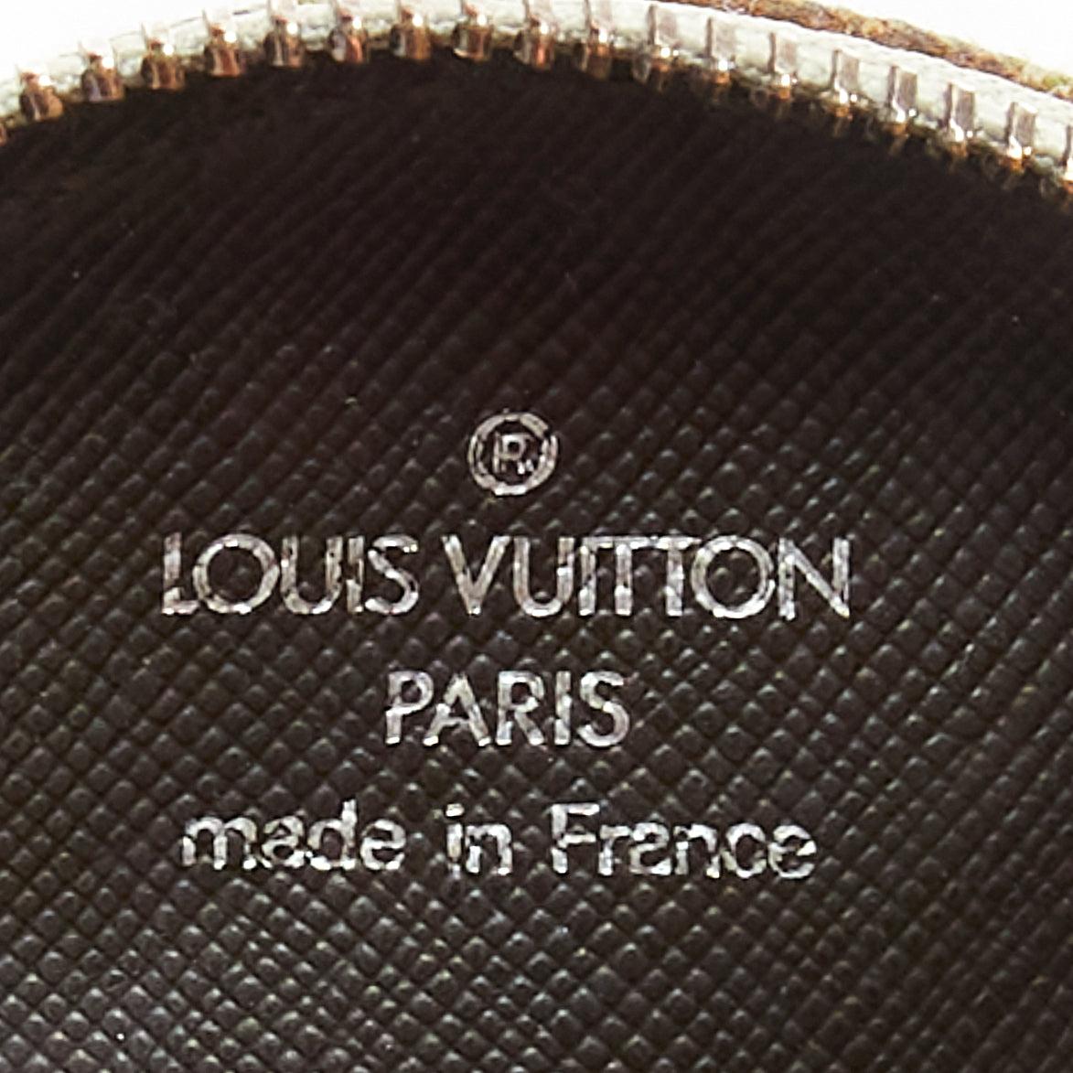 LOUIS VUITTON Vintage Mini Comte du Fees monogram orange butterfly coin bag For Sale 2
