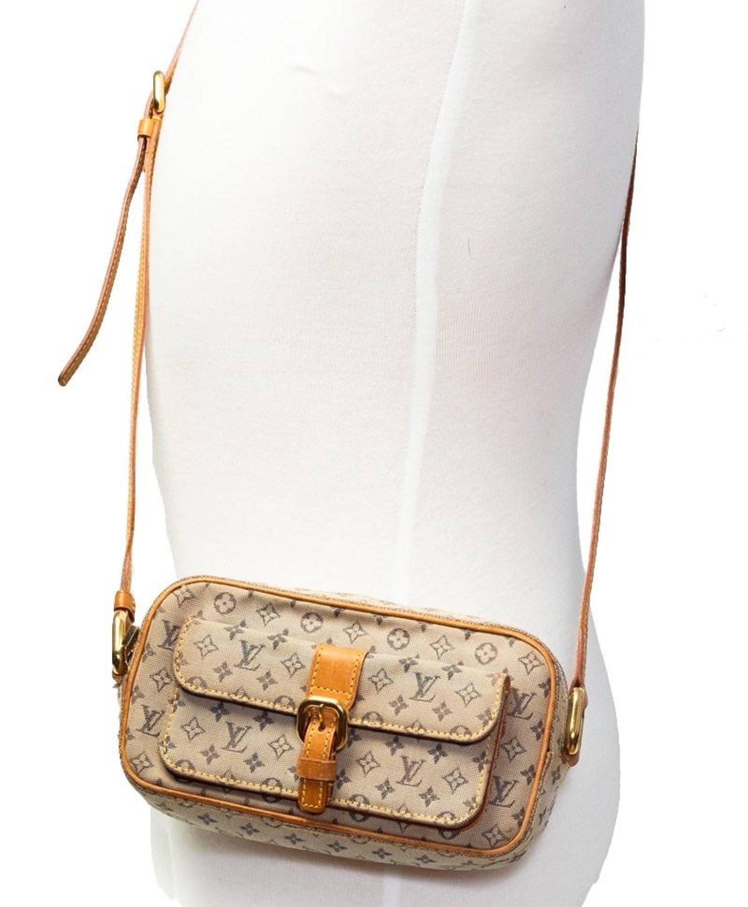 Louis Vuitton Vintage Mini Lin Juliette Crossbody Bag (TH0040) at 1stDibs