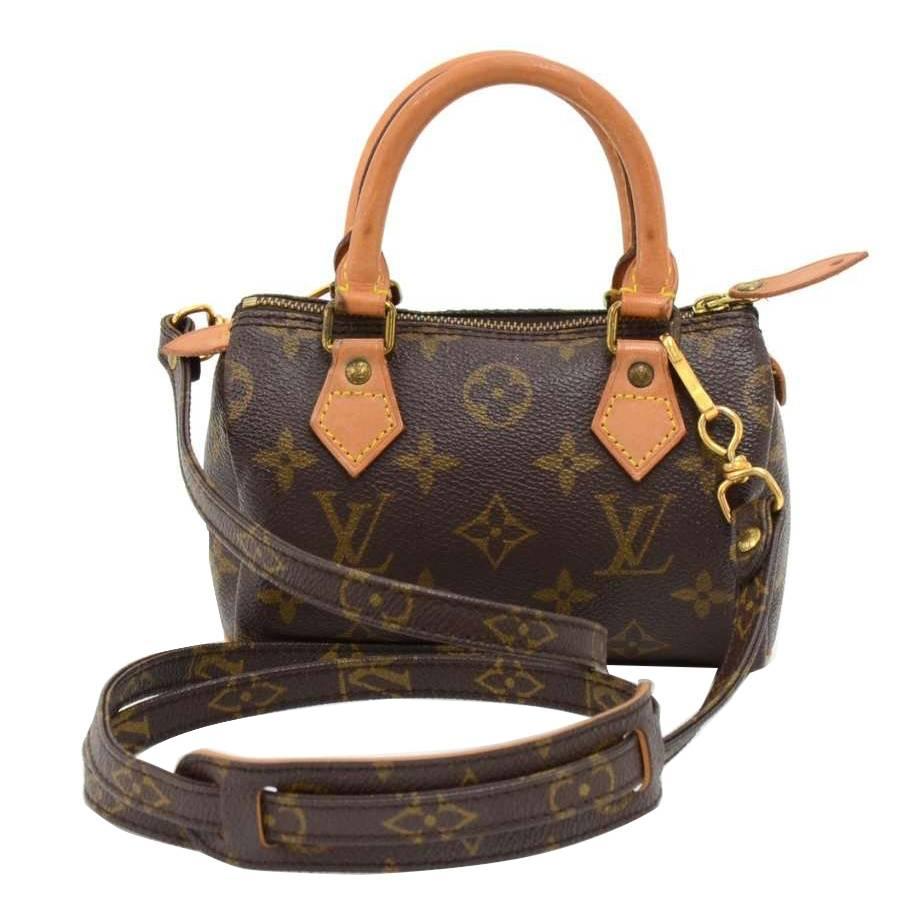 Louis Vuitton Modern Dark Brown Leather Handbag, Size: 10x7 Inch