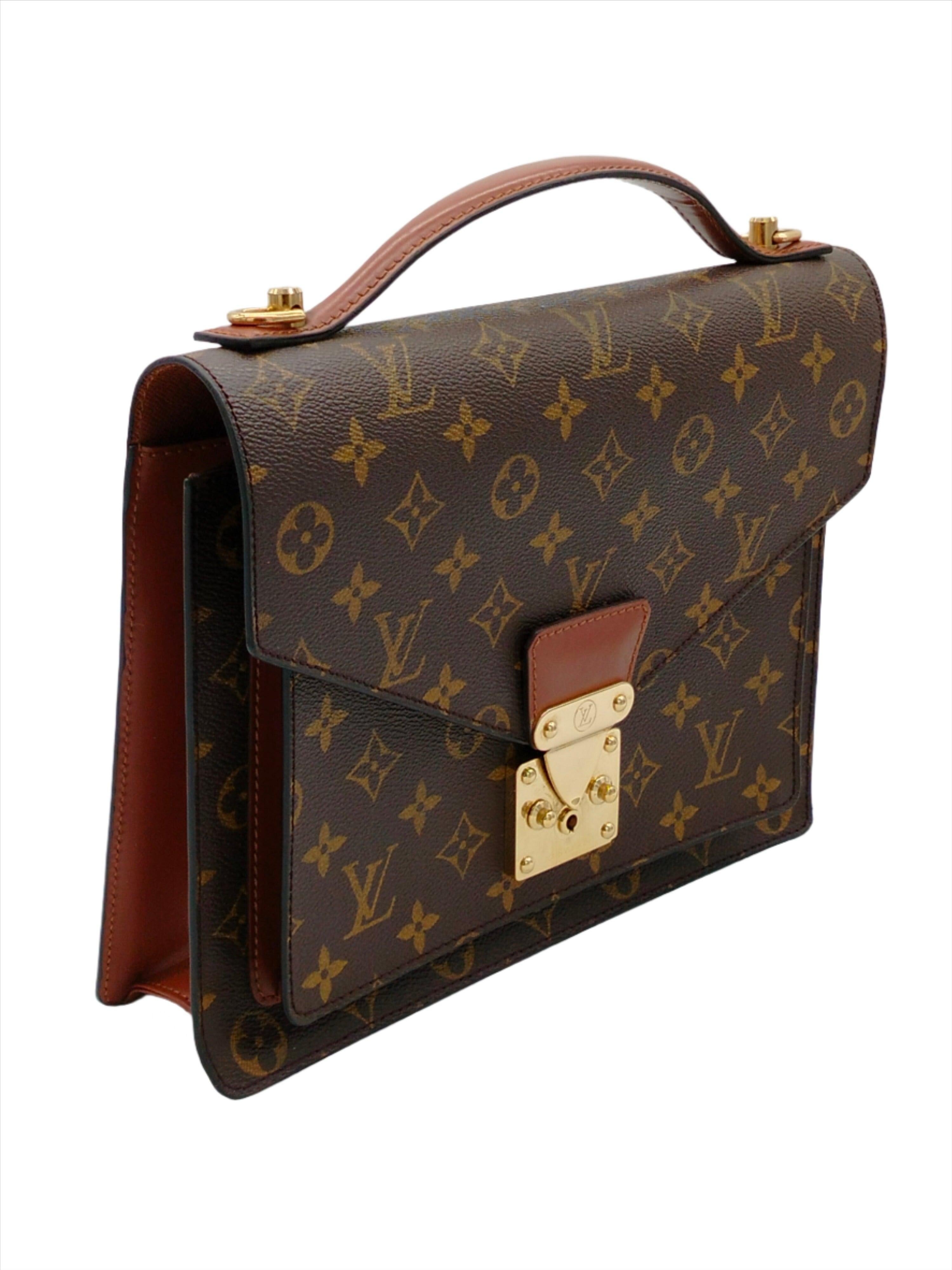 Louis Vuitton Monogram Monceau 28 Handbag. Louis Vuitton logo buckle with adjustable shoulder strap.
Serial code: M51185
Inclusion: dust bag, shoulder strap.

Height:25;Width:28;Depth:5;Handle Drop:108 Material: Coated Canvas