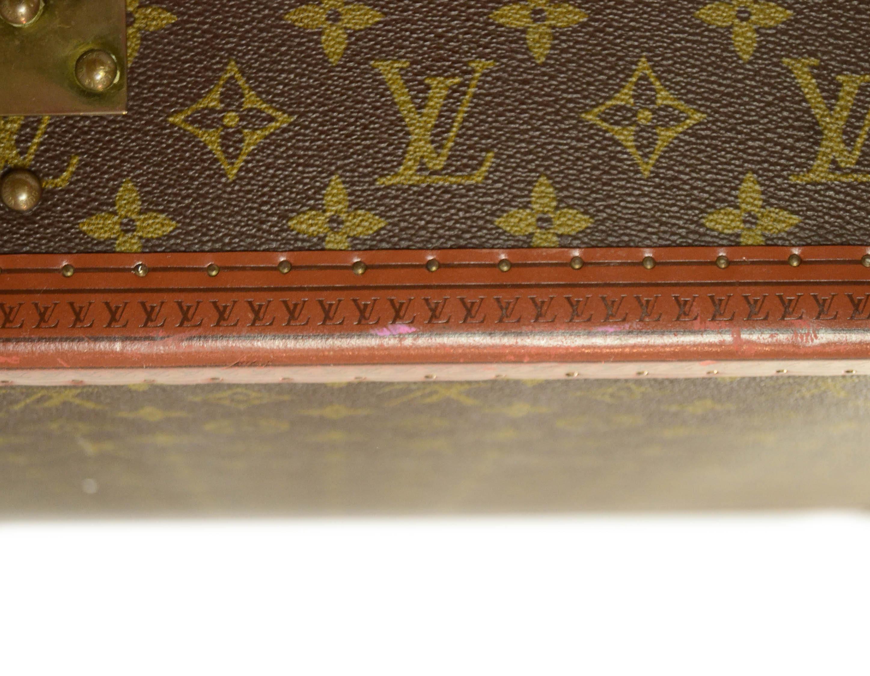 Louis Vuitton Vintage Monogram 60cm Hardcase Suitcase Trunk In Good Condition In New York, NY