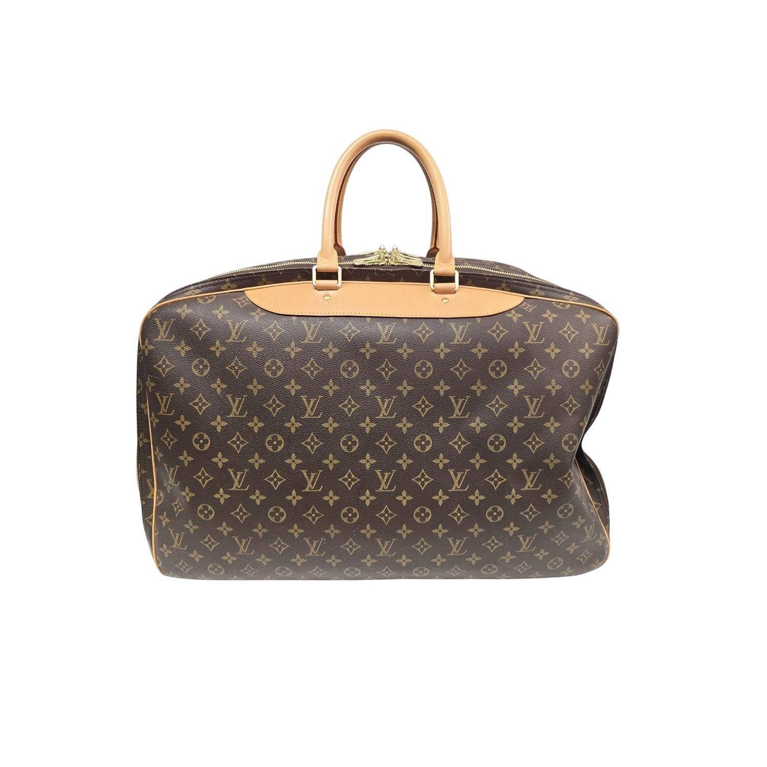 Black Louis Vuitton Vintage Monogram Alize 3 Poche Soft Suitcase