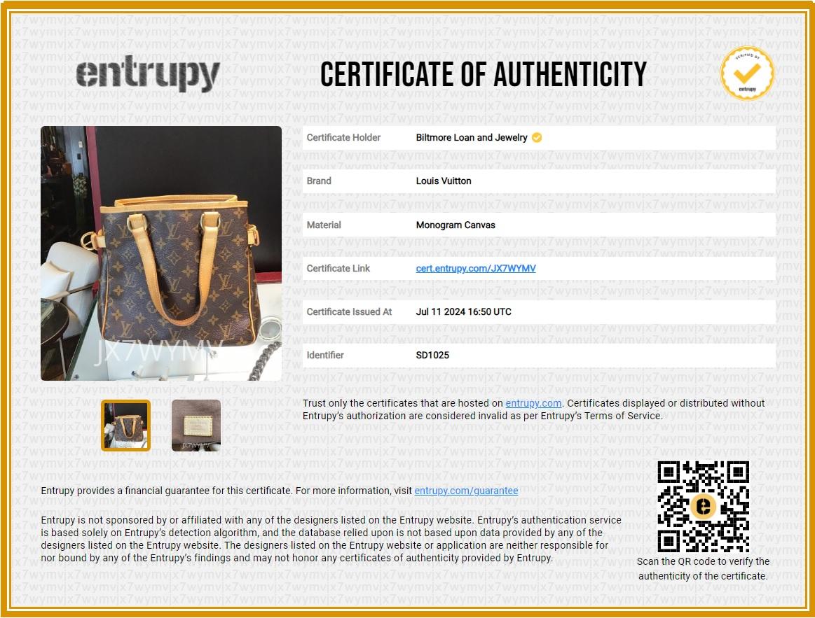 Louis Vuitton Vintage Monogram Batignolles Vertical Tote 8