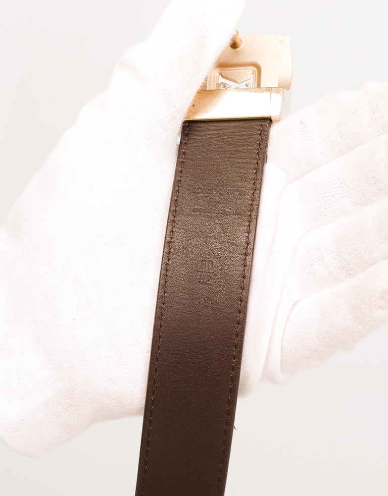 Louis Vuitton Vintage Monogram Belt Pull Buckle (Size 80/32) at 1stDibs