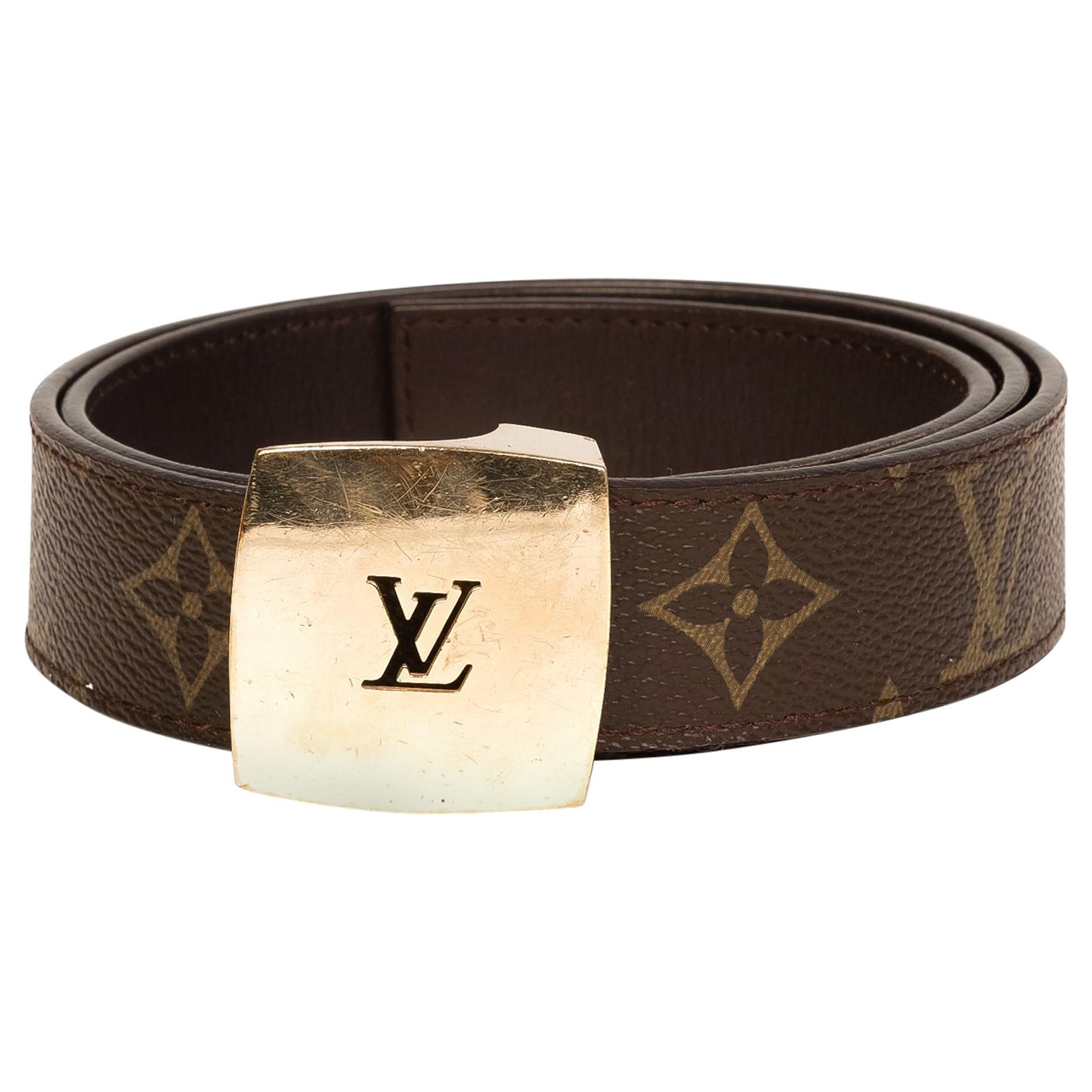 Louis Vuitton Brown Alligator LV Gold Tone Logo Belt For Sale at 1stDibs   lv crocodile belt brown louis vuitton belt louis vuitton crocodile belt