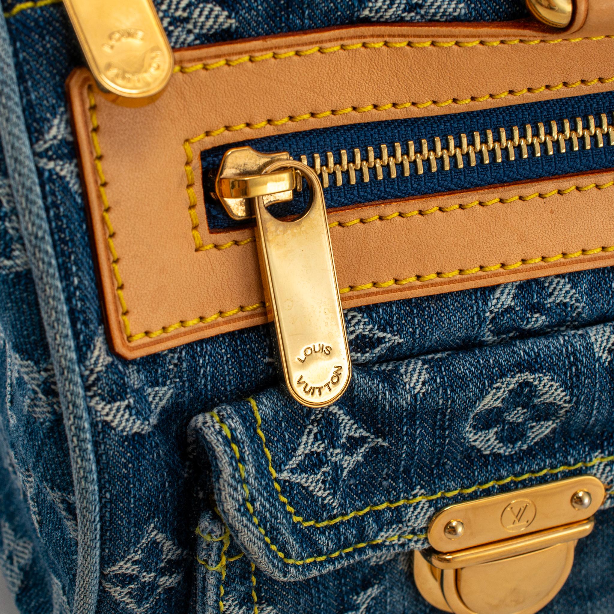 Louis Vuitton Vintage Monogram Blue Denim M95019 Neo Speedy Handbag 5