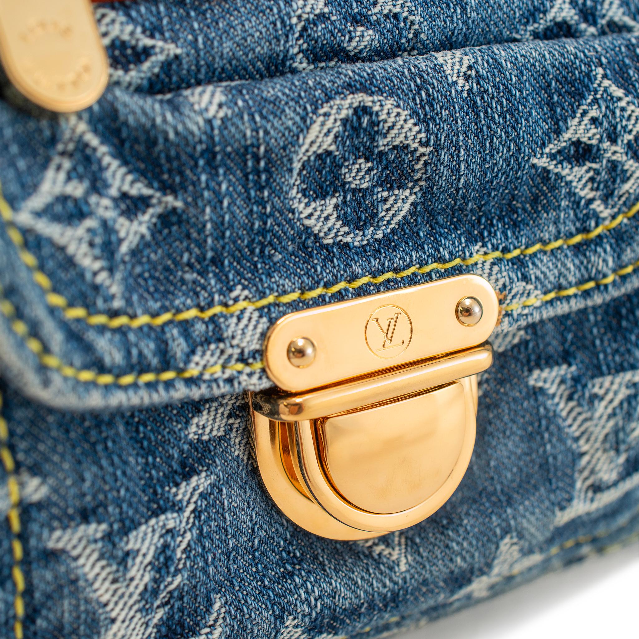 Louis Vuitton Vintage Monogram Blue Denim M95019 Neo Speedy Handbag 6