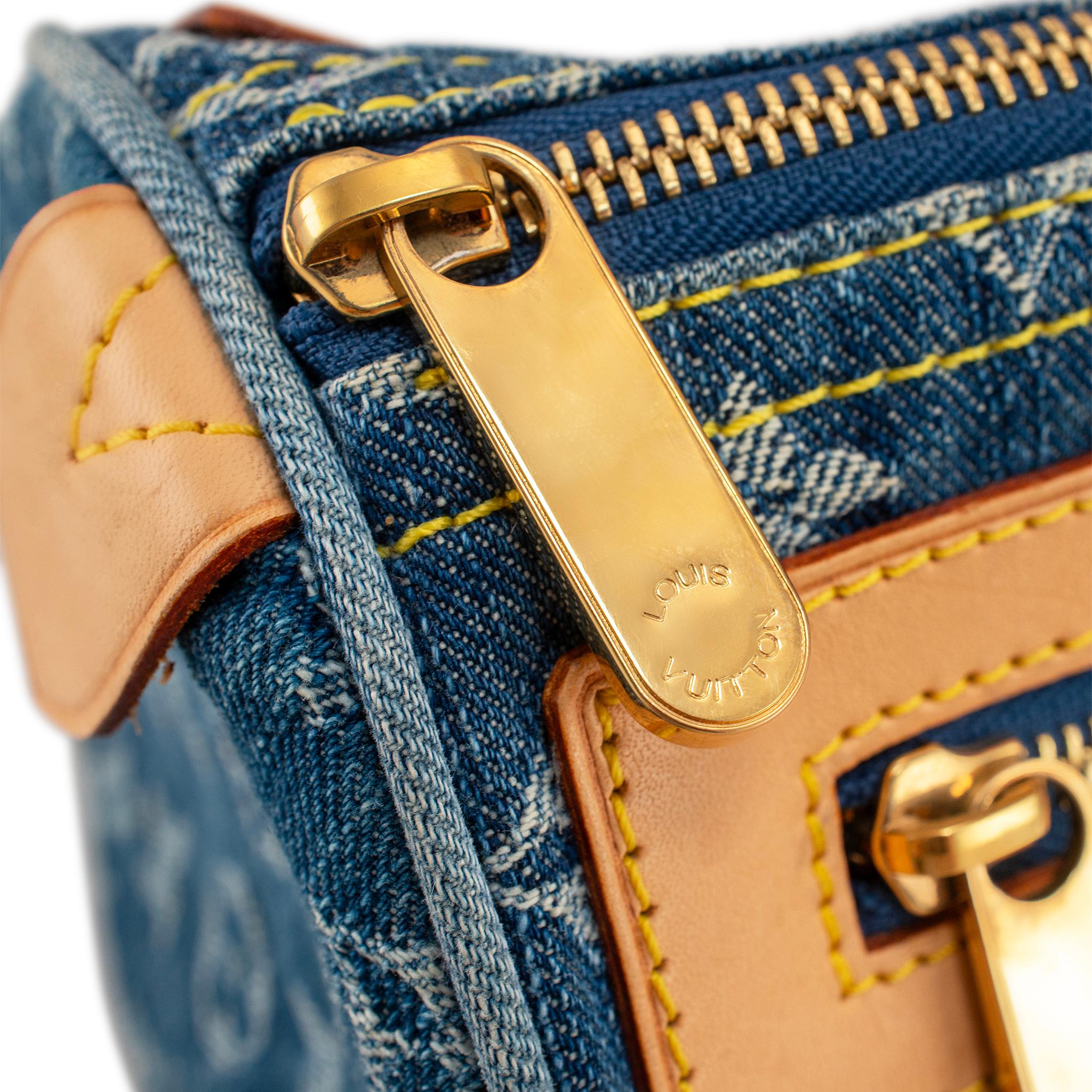 Louis Vuitton Vintage Monogram Blue Denim M95019 Neo Speedy Handbag 7