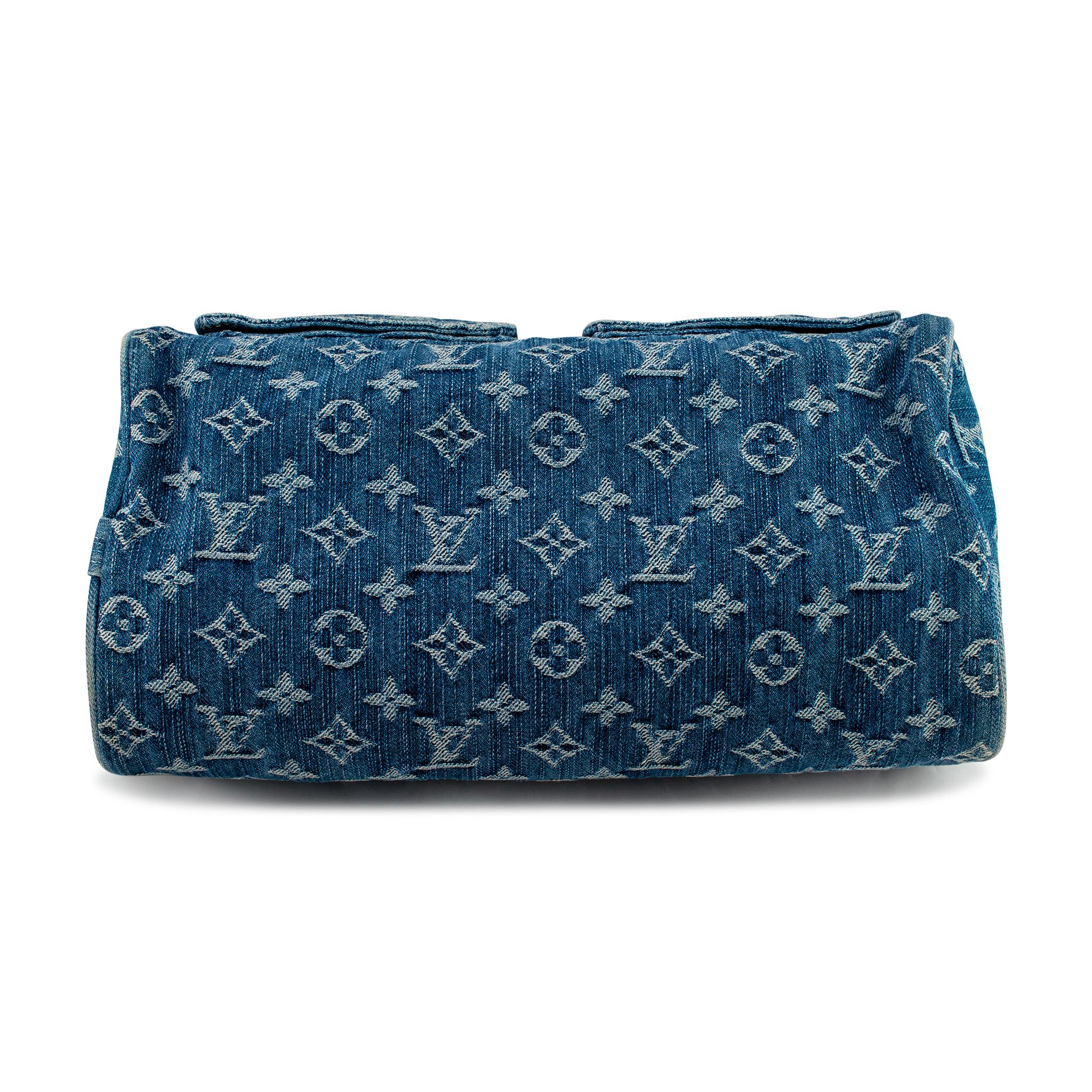 Louis Vuitton Vintage Monogram Blue Denim M95019 Neo Speedy Handbag 2
