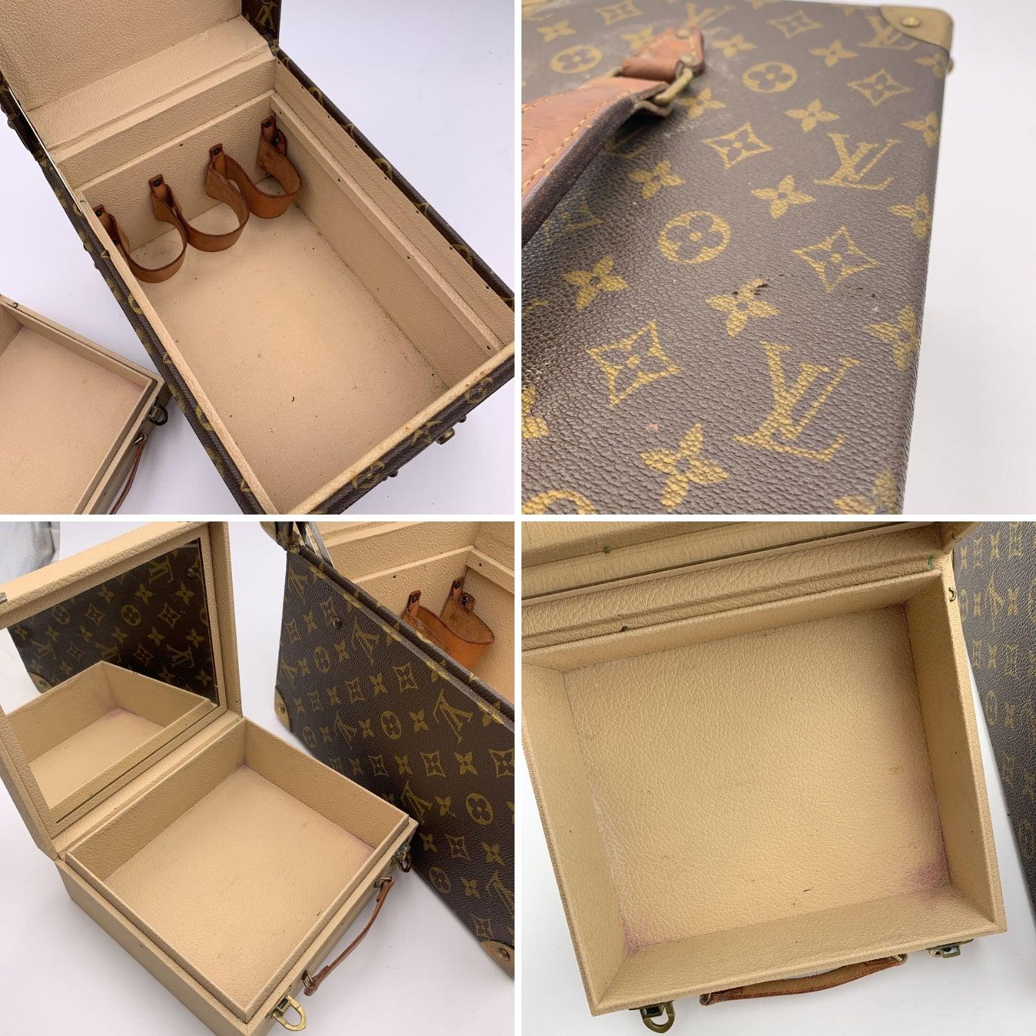 Louis Vuitton Vintage Monogram Boite Flacons Train Case en vente 1
