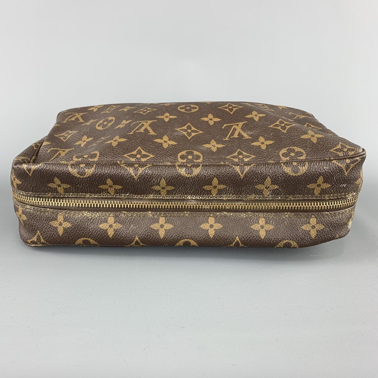 LOUIS VUITTON Vintage Monogram Brown Monogram Toiletry Bag at 1stDibs
