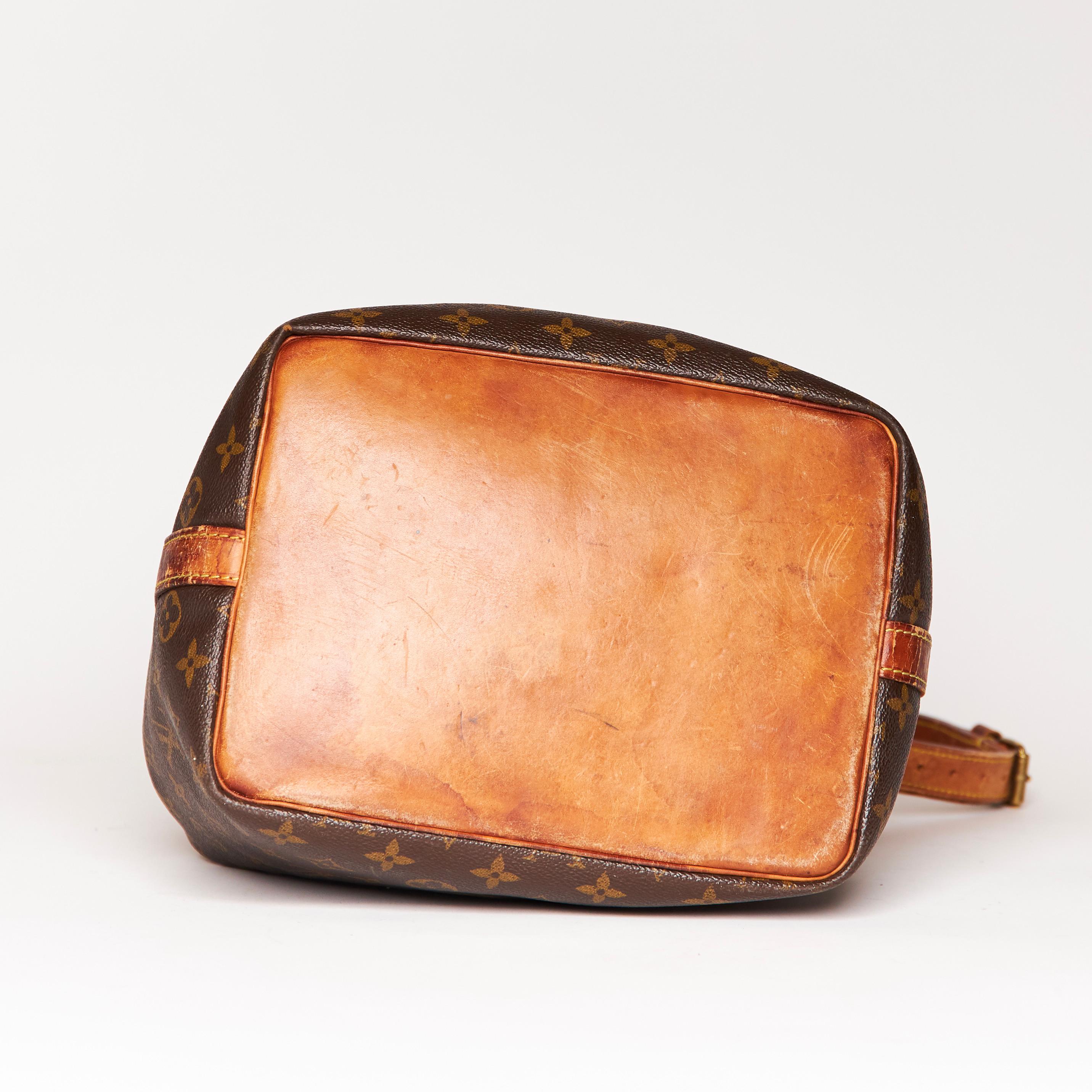 Brown Louis Vuitton Vintage Monogram Bucket Bag (1991)