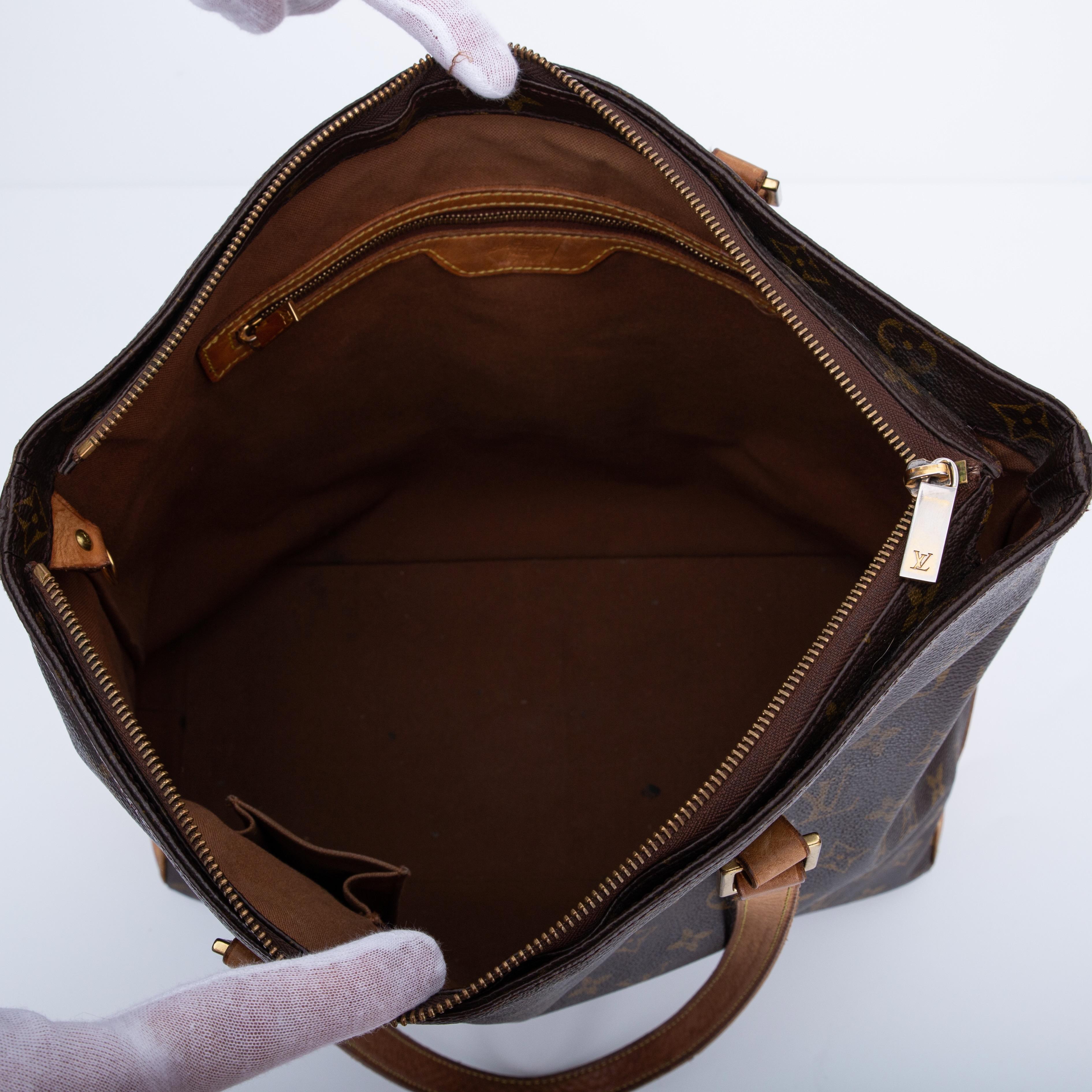Louis Vuitton Vintage Monogram Cabas Mezzo Alto Tote Bag (2001) GM In Good Condition In Montreal, Quebec