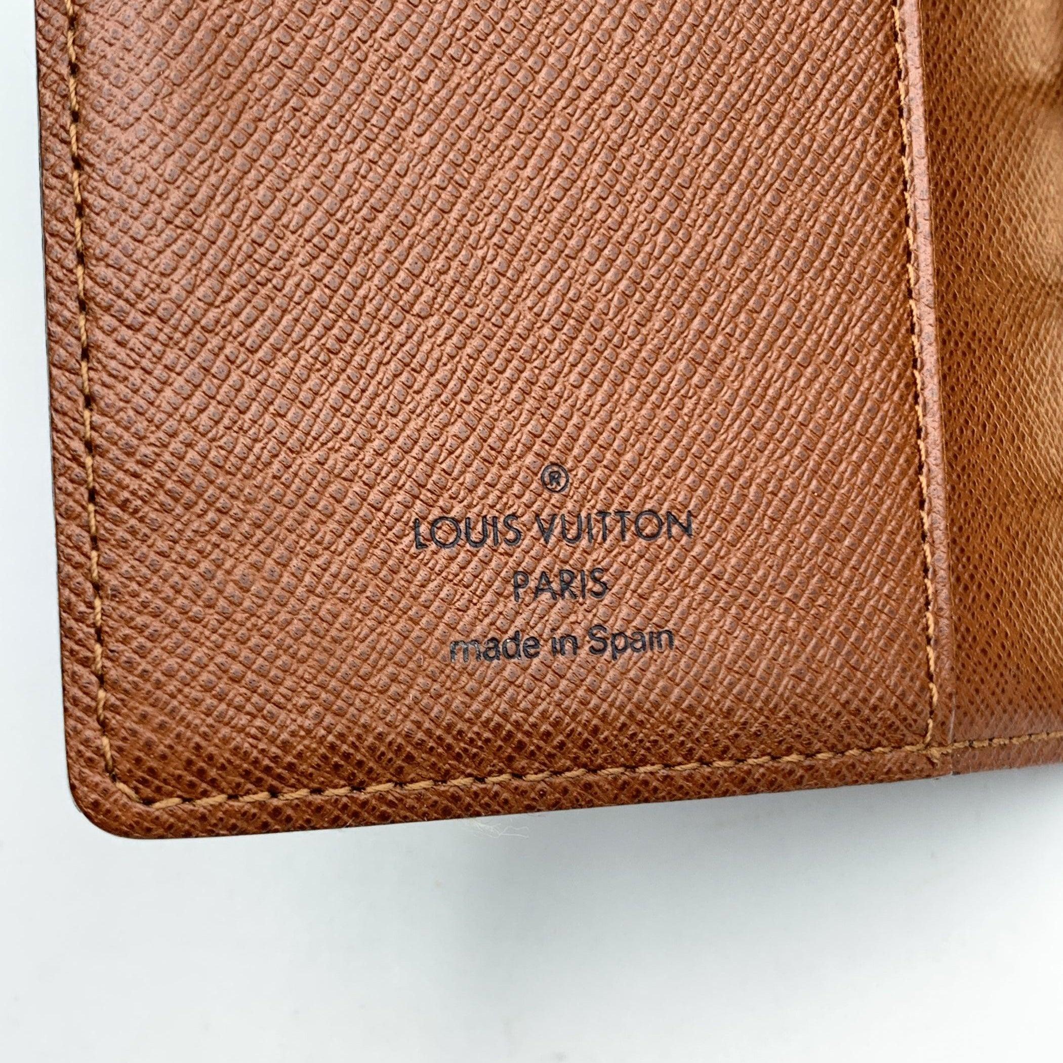Women's or Men's Louis Vuitton Vintage Monogram Canvas Agenda Cover PM 6 Ring