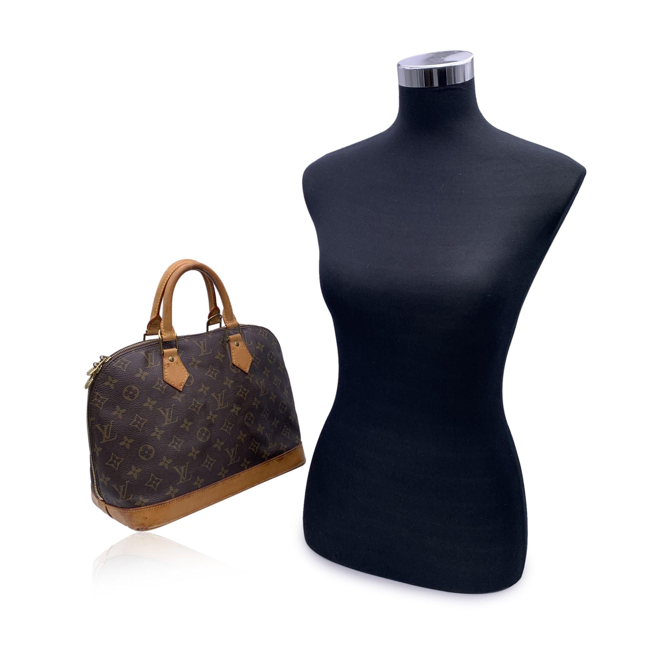 A Timeless Icon: The Louis Vuitton 'Alma' in Monogram Canvas There are bags-and then there are icons. The Alma by Louis Vuitton belongs to the latter. Inspired by a silhouette first dreamed up in the 1930s by Gaston-Louis Vuitton himself, the Alma