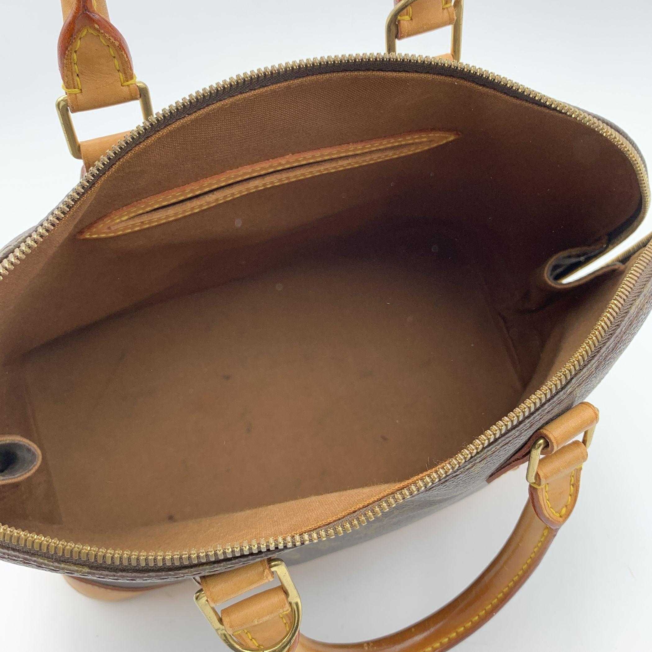 Louis Vuitton Vintage Monogram Canvas Alma PM Bag Satchel M53151 For Sale 1