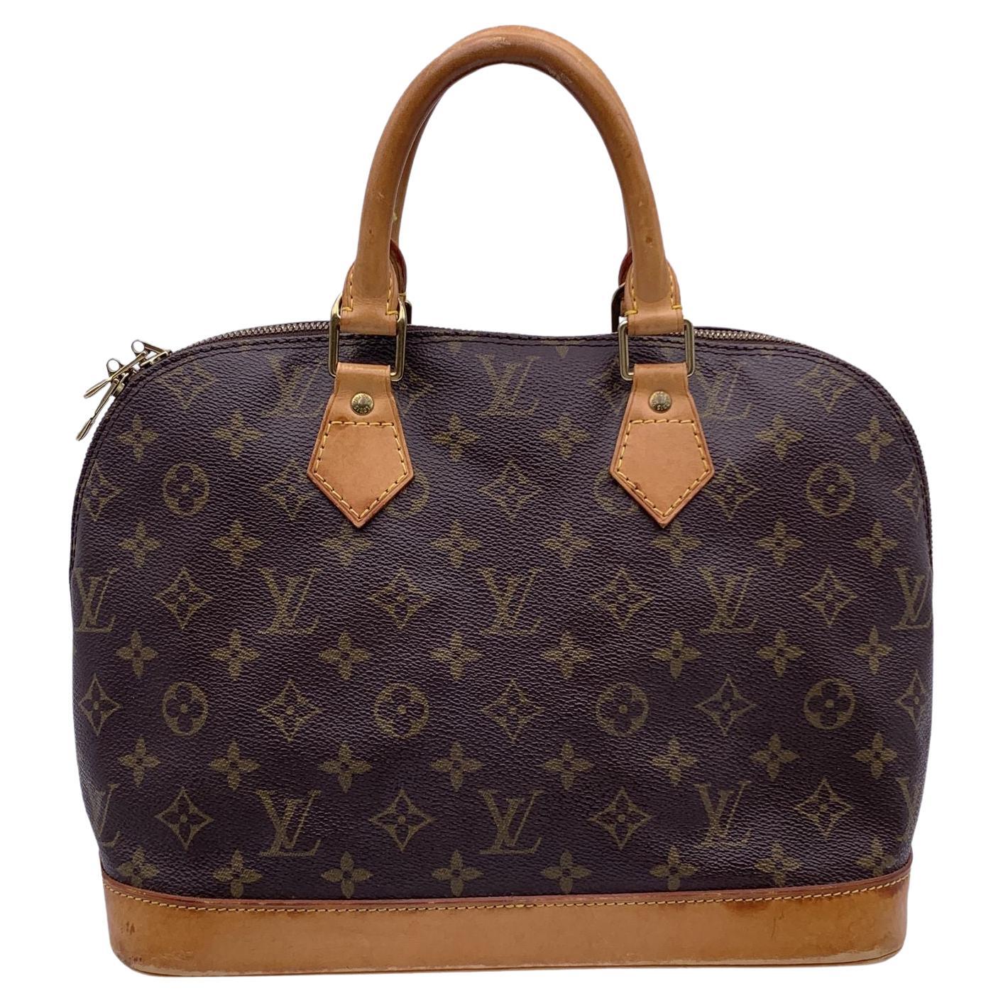 Louis Vuitton Vintage Monogram Canvas Alma PM Bag Satchel M53151 For Sale